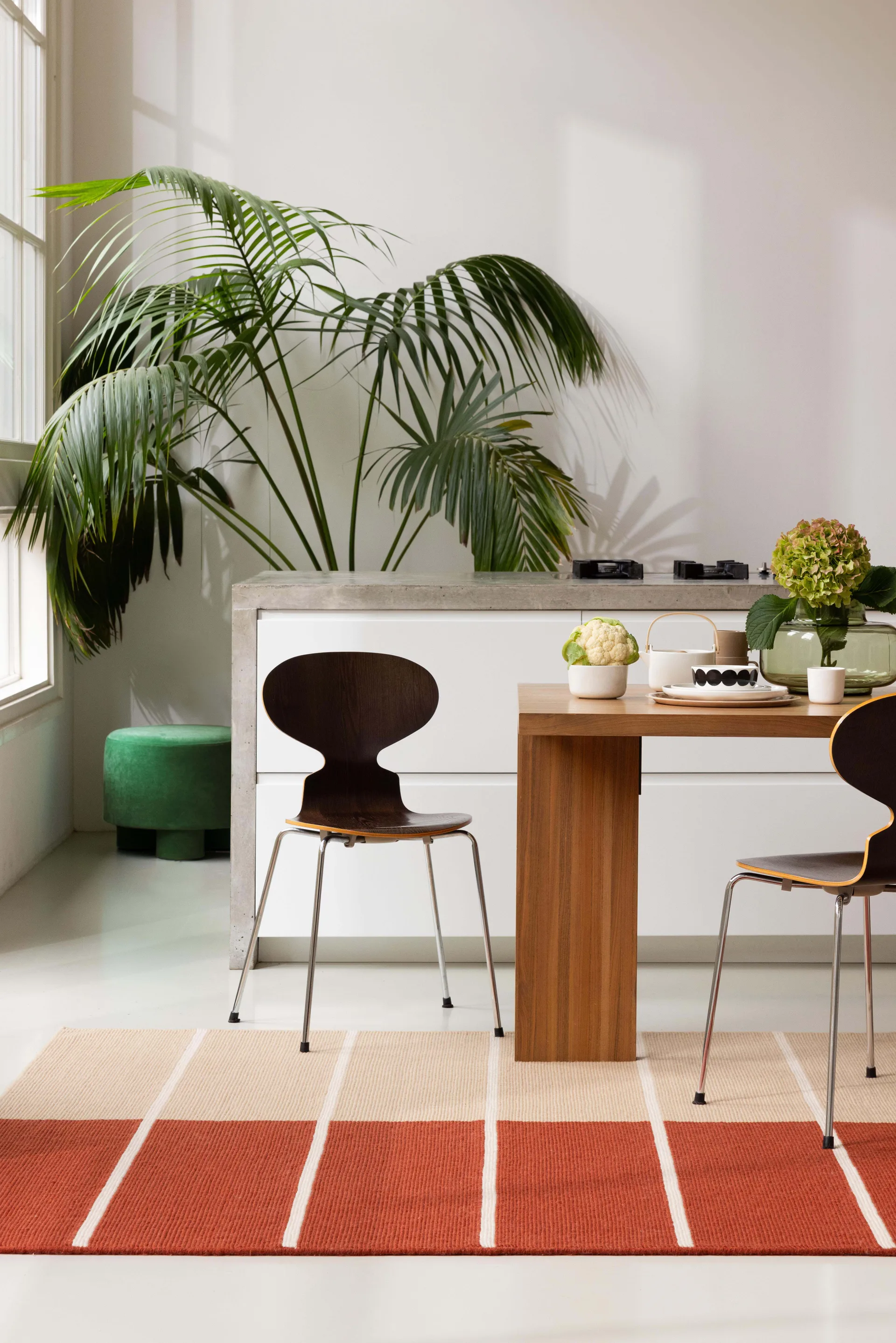 Tiibet 羊毛地毯, Burnt 橙色, 170x240 cm Marimekko