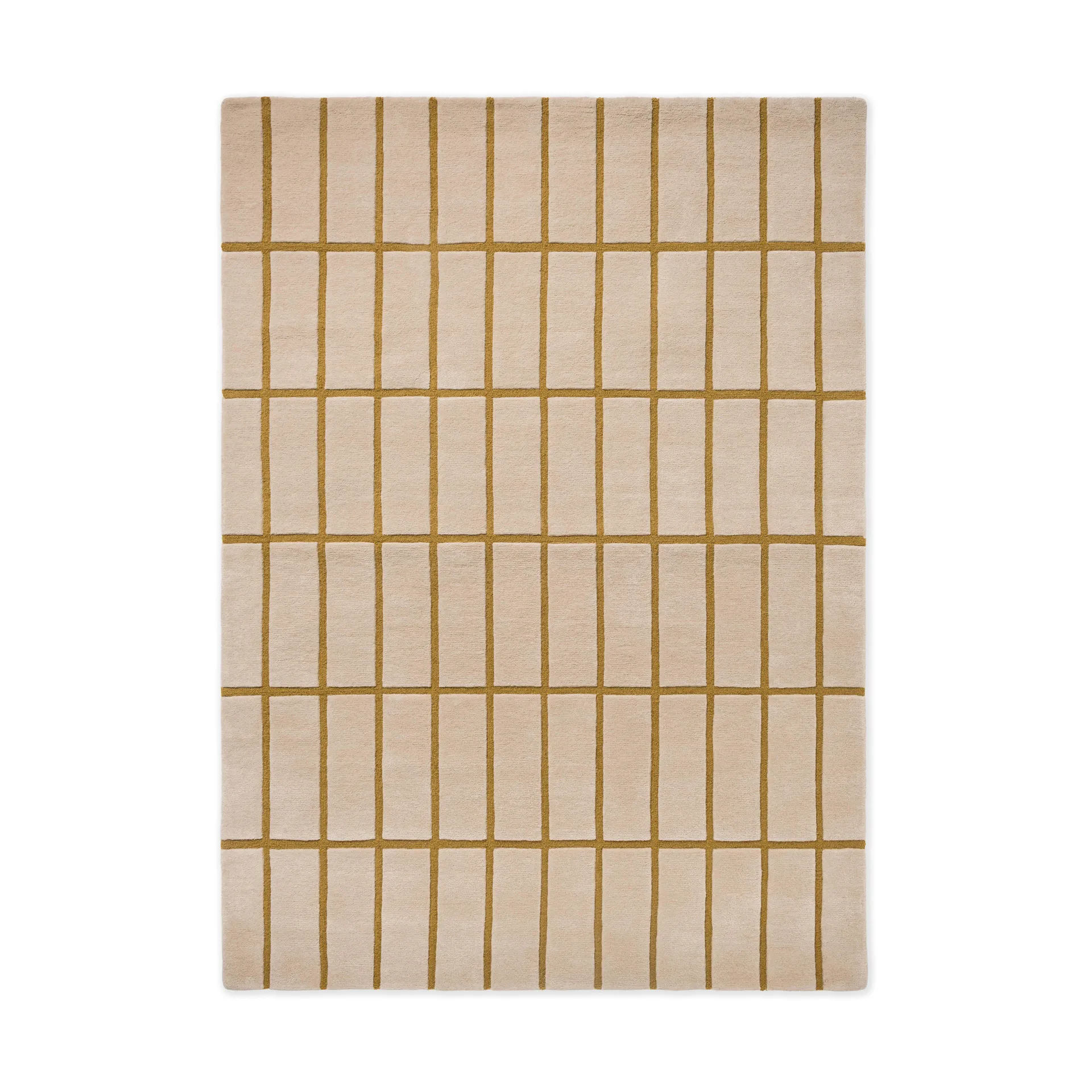 Tiiliskivi 羊毛地毯, Bronze 黄色, 140x200 cm Marimekko