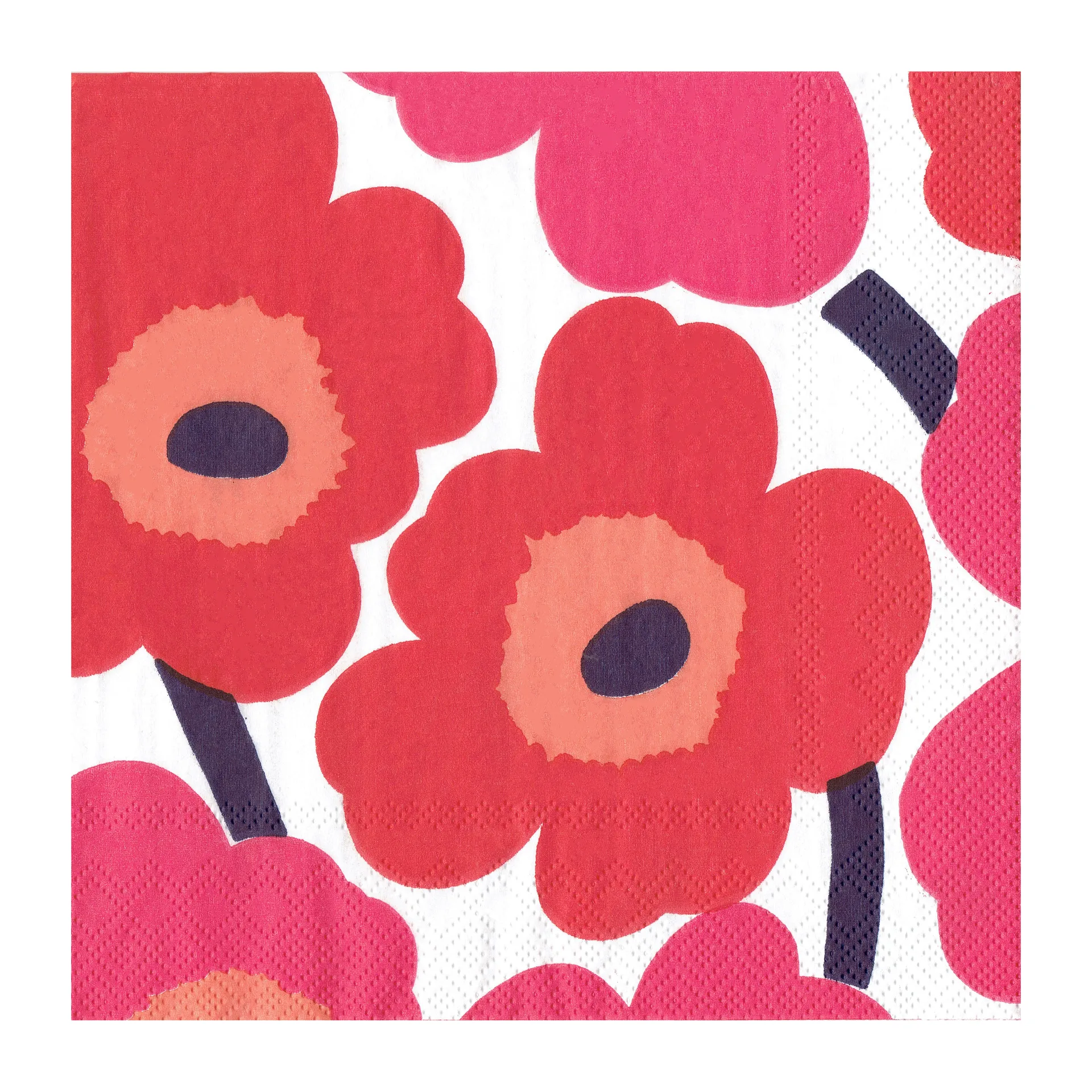 Unikko 餐巾纸 40x40cm 20件装, 红色 Marimekko