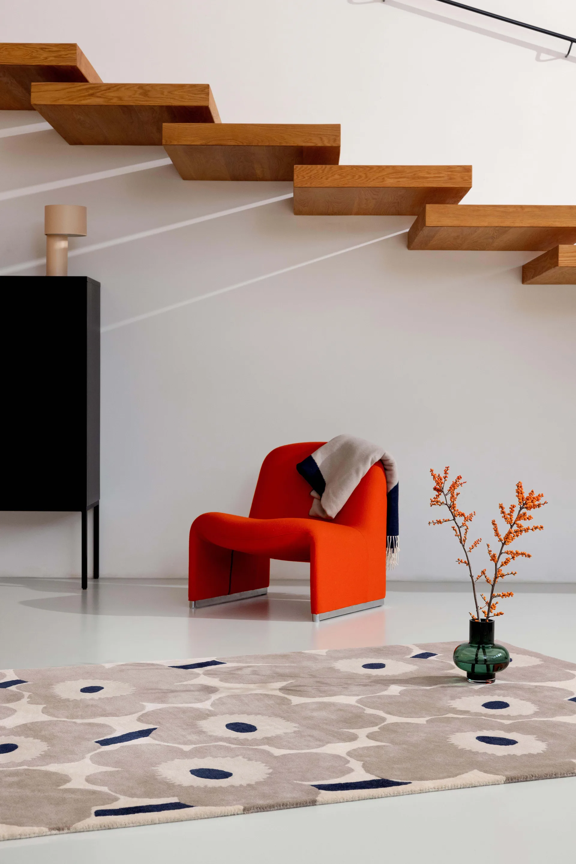 Unikko 羊毛地毯, Greige, 170x240 cm Marimekko