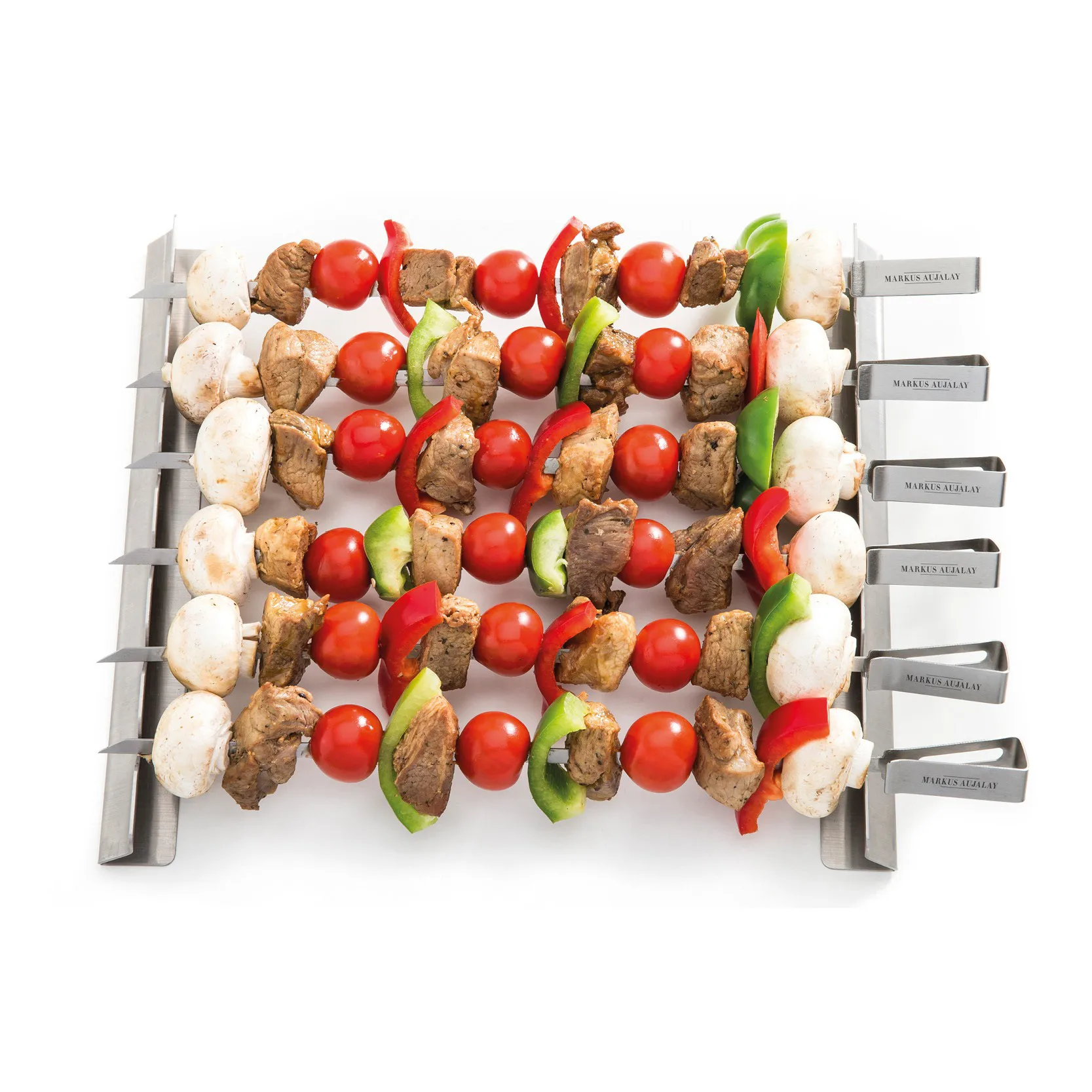 Markus grill skewer 8-pieces 16x37 cm, 银色 Markus Aujalay
