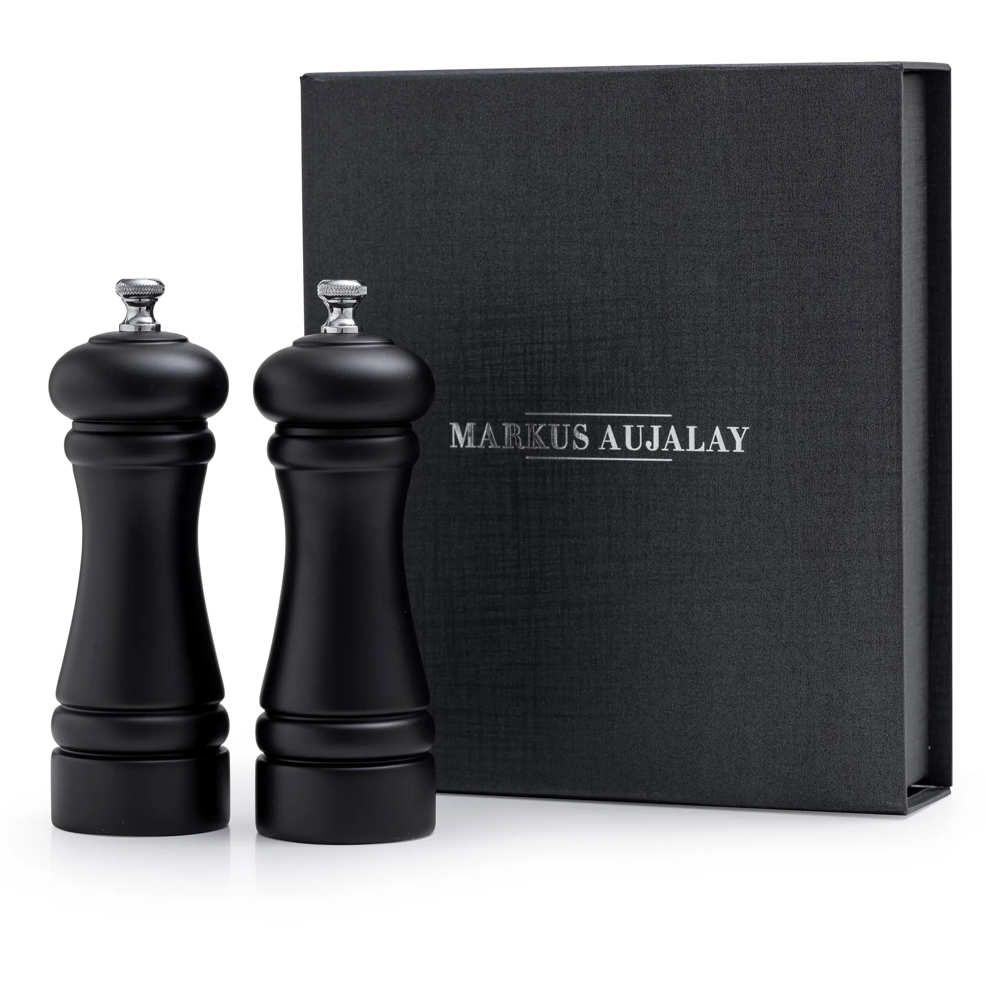 Markus salt- & pepper mill set, 黑色 Markus Aujalay