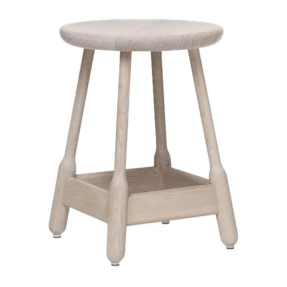Albert barstool 50 cm 凳子, 白色-oiled oak Massproductions