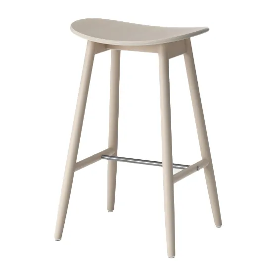Icha barstool 65 cm 凳子, 白色-oiled oak Massproductions
