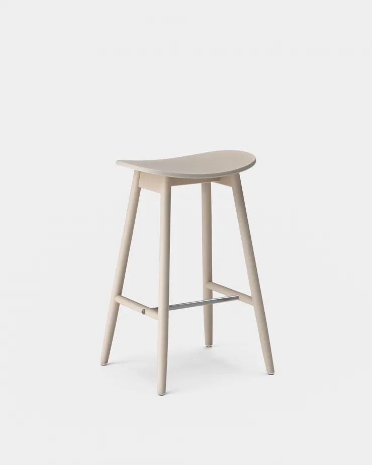 Icha barstool 65 cm 凳子, 白色-oiled oak Massproductions