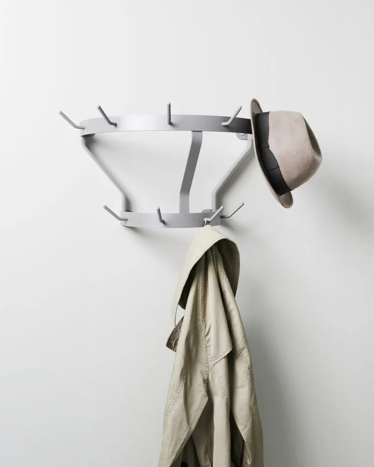 Marcel clothes hanger wall-mounted, Stone 灰色 Massproductions