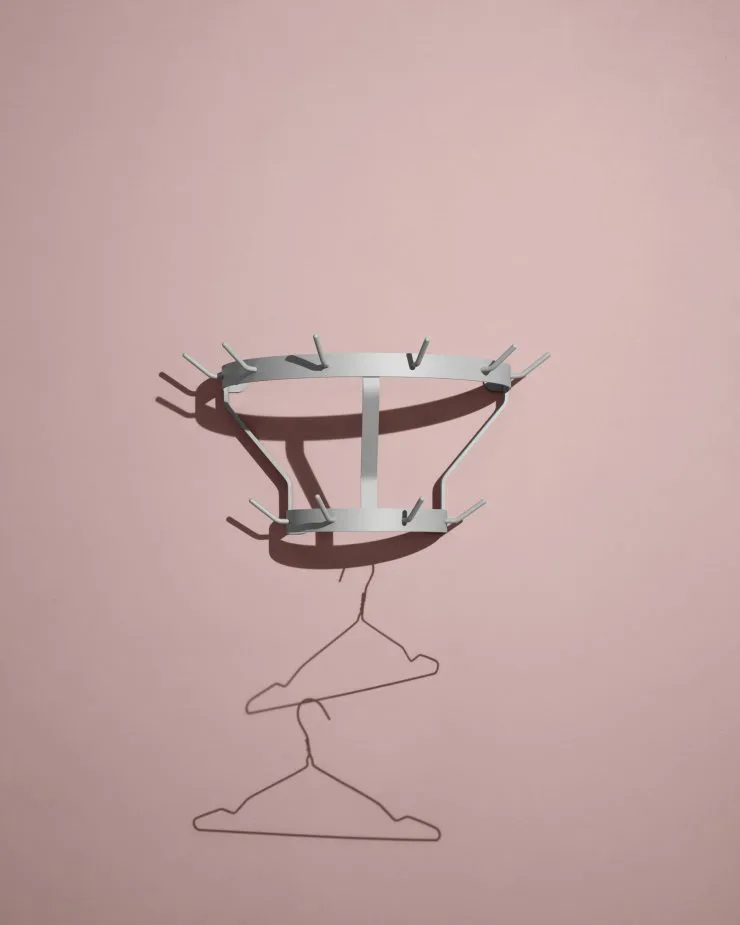 Marcel clothes hanger wall-mounted, Stone 灰色 Massproductions