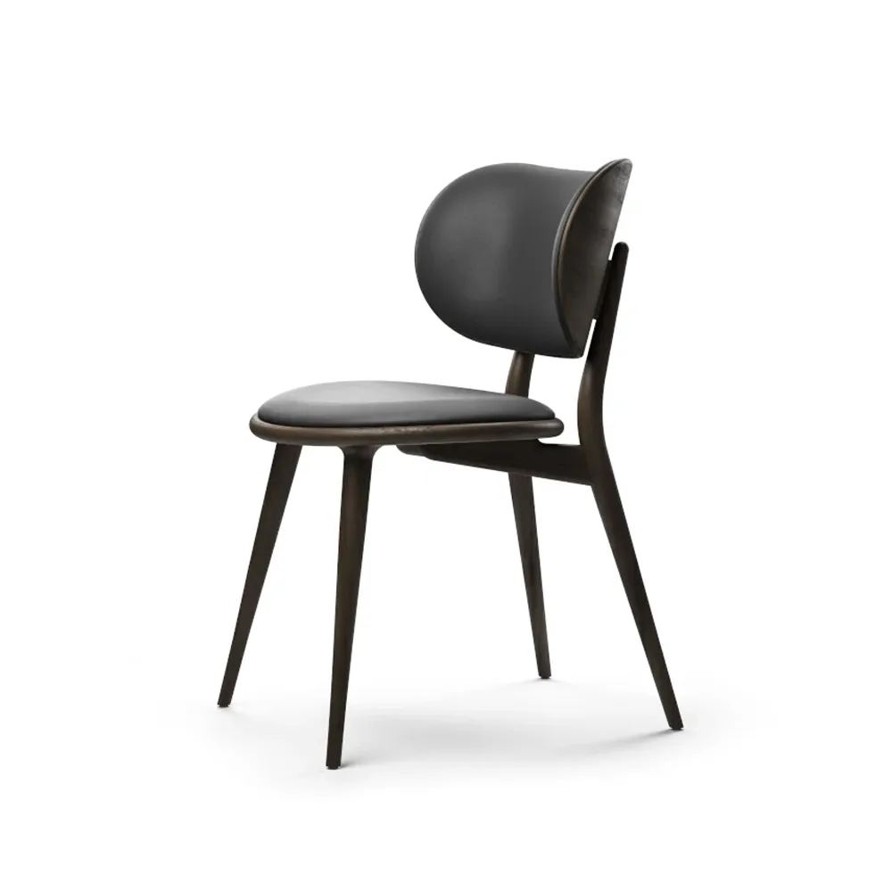 The Dining Chair 椅子, 黑色皮革_染色黑榉木 Mater