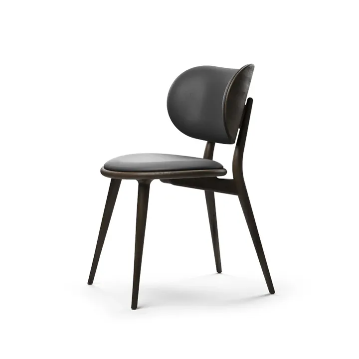 The Dining Chair 椅子 - 黑色皮革_染色黑榉木 - Mater