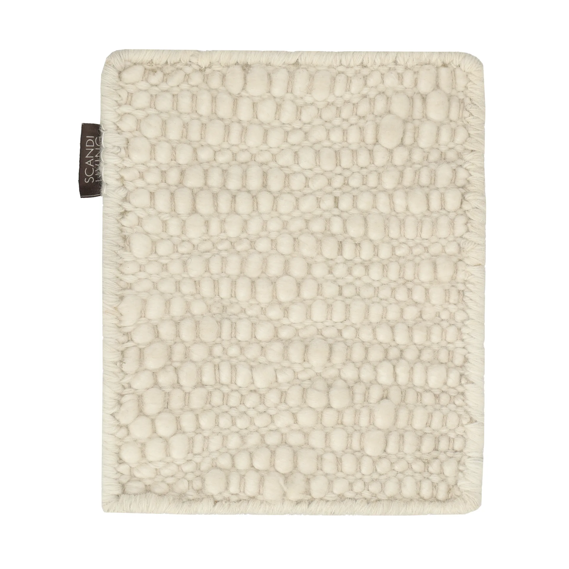 样品 Pebble 羊毛地毯, 白色 Material Samples