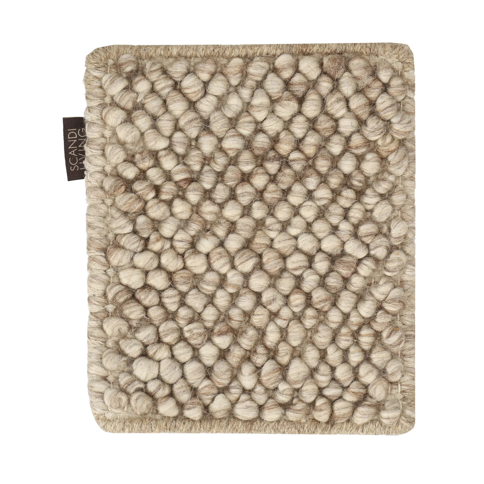 样品 绒面羊毛地毯, 米色 Material Samples