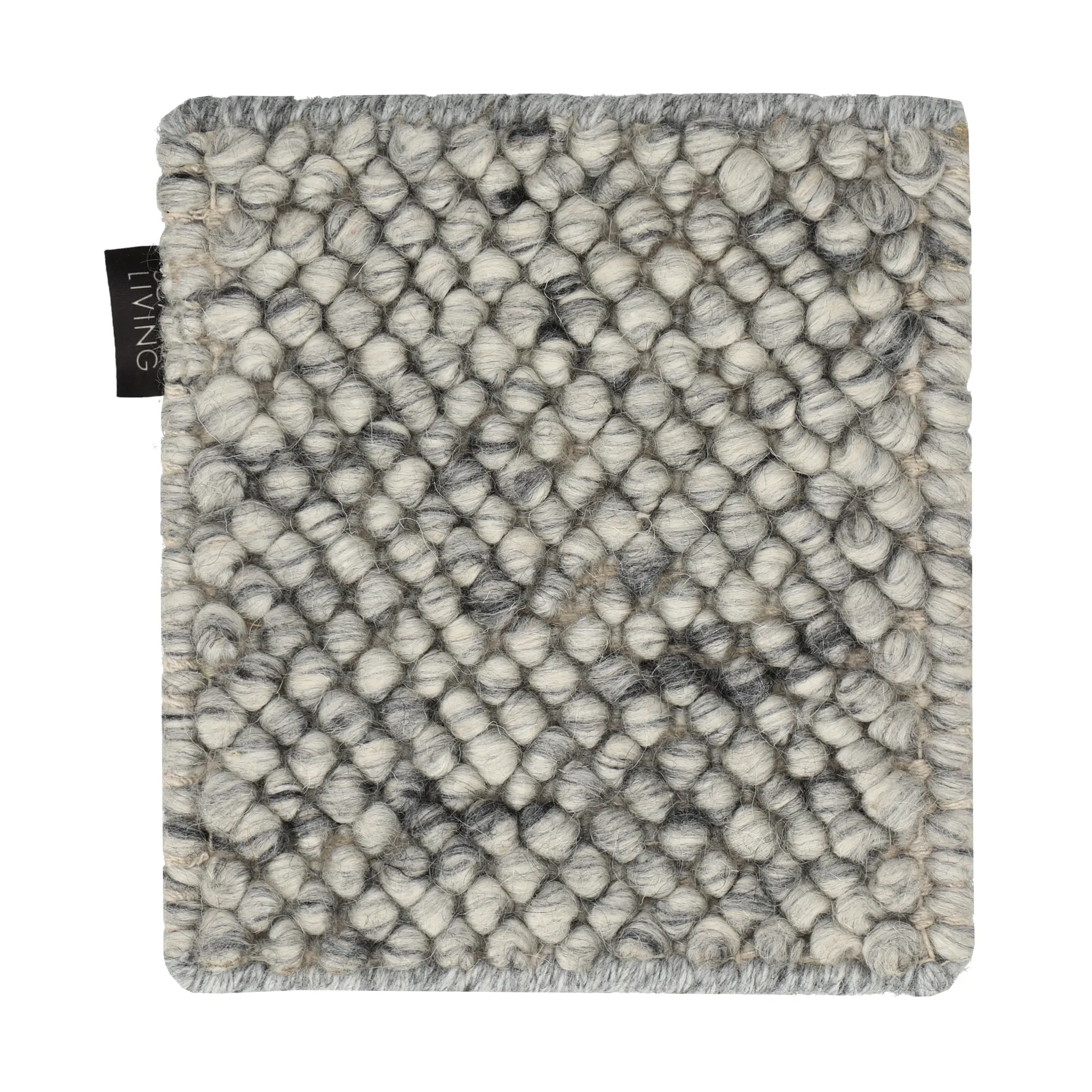 样品 绒面羊毛地毯, 自然灰 Material Samples