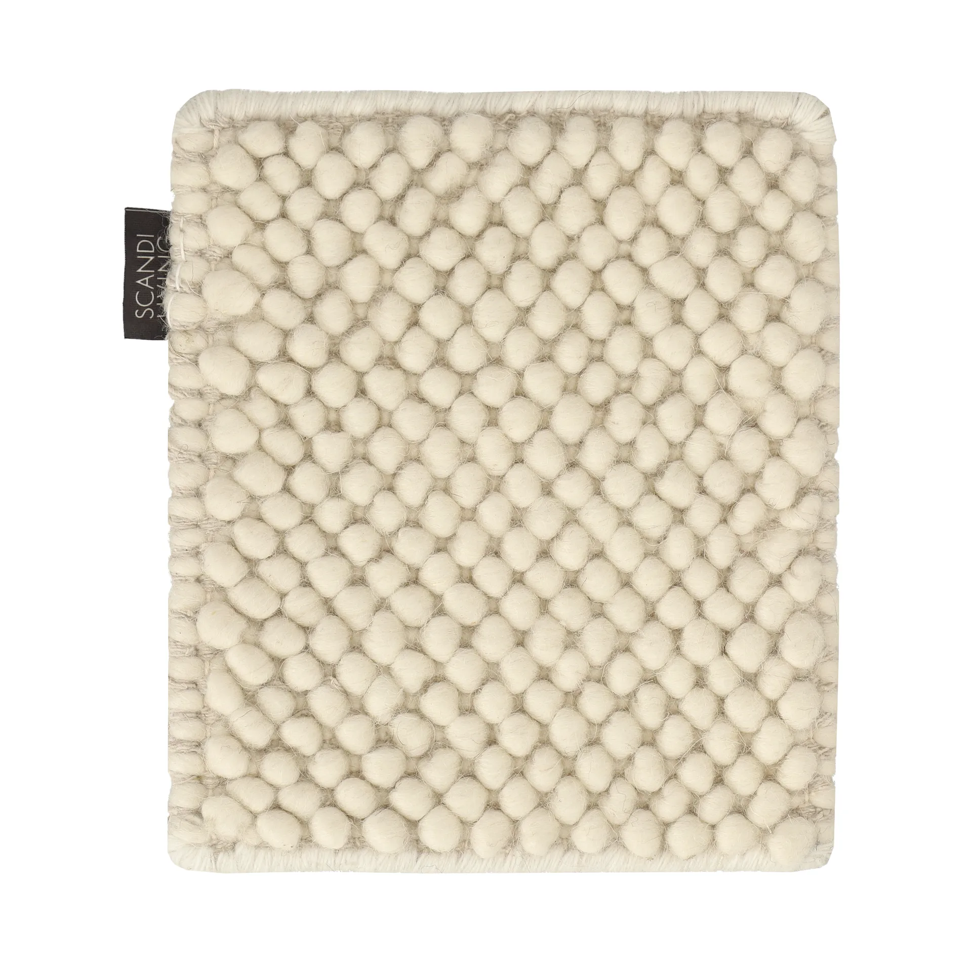 样品 绒面羊毛地毯, 自然白 Material Samples
