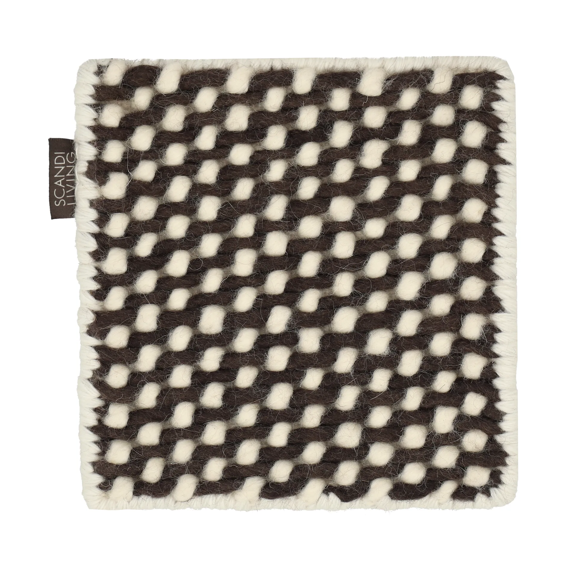 样品 山丘羊毛地毯, 白棕拼色 Material Samples