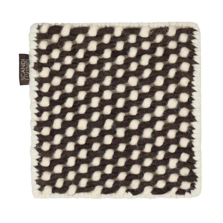 样品 山丘羊毛地毯 - 白棕拼色 - Material Samples