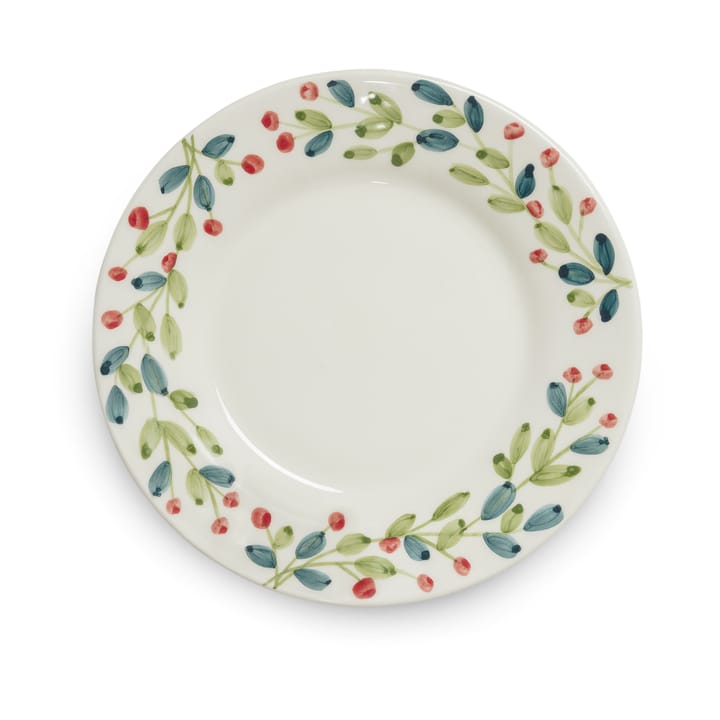 Basic Christmas 盘子 Ø21 cm, White-multi Mateus