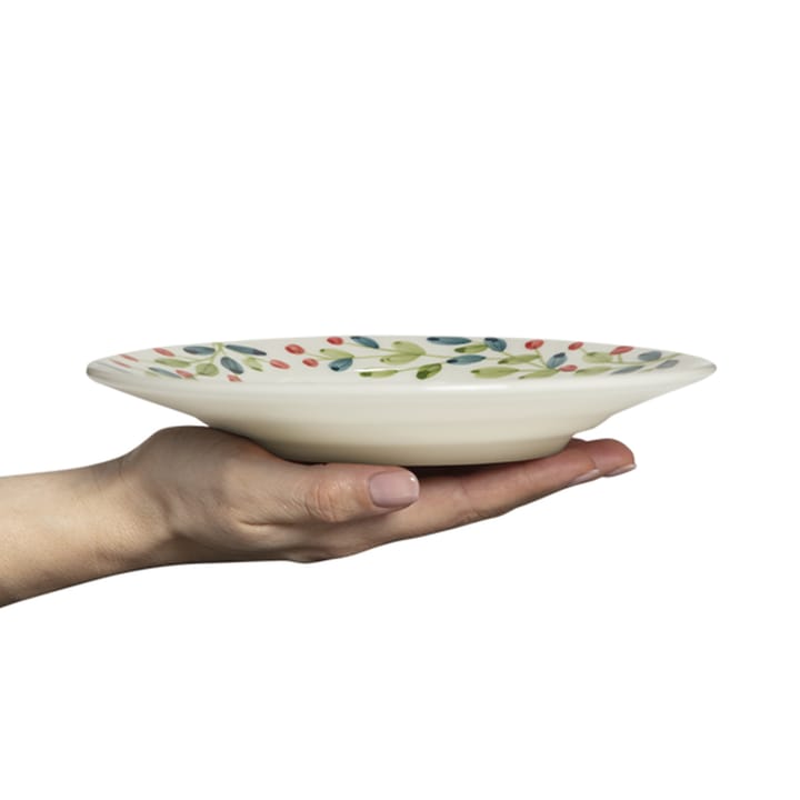 Basic Christmas 盘子 Ø21 cm, White-multi Mateus