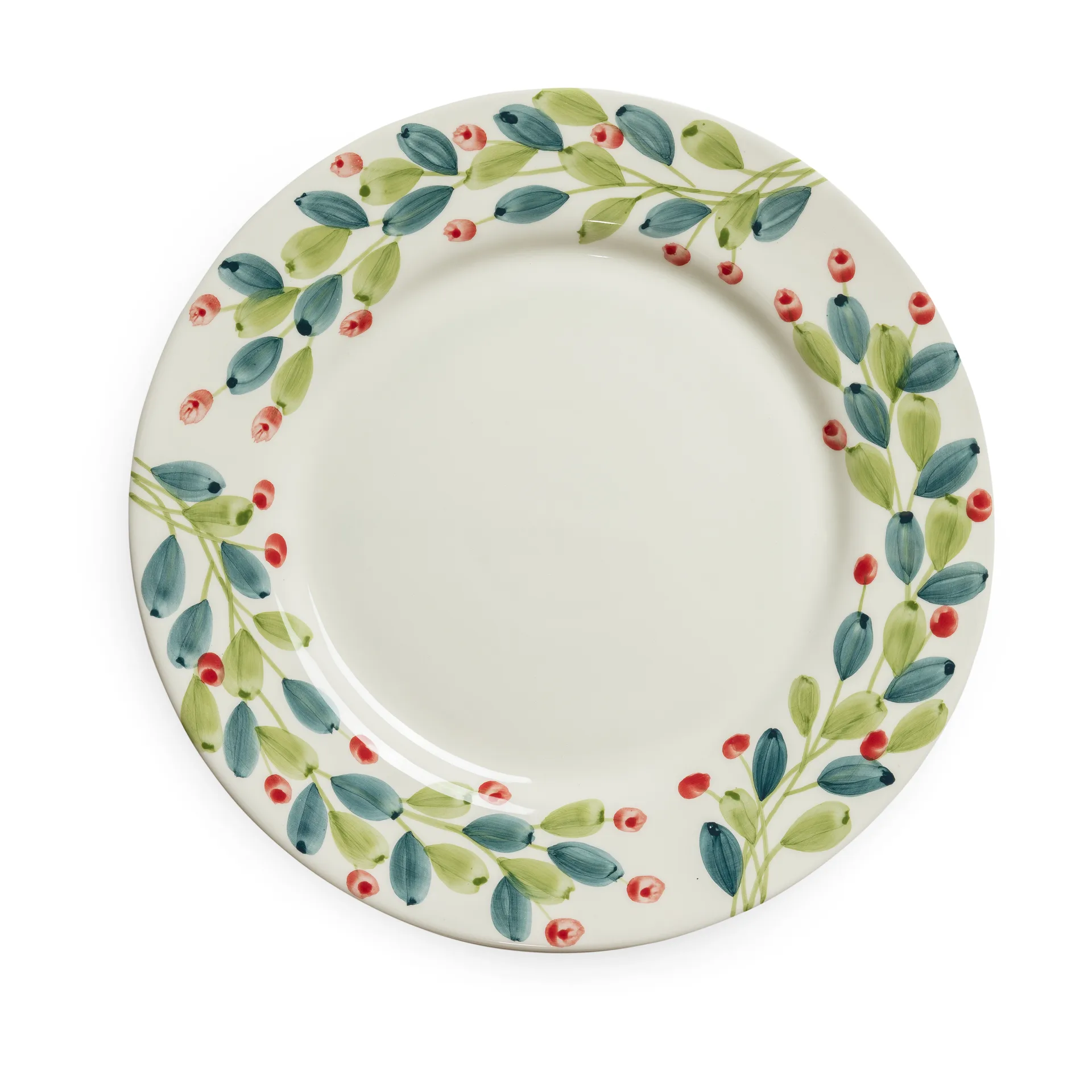 Basic Christmas 餐盘 Ø37.5 cm, White-multi Mateus
