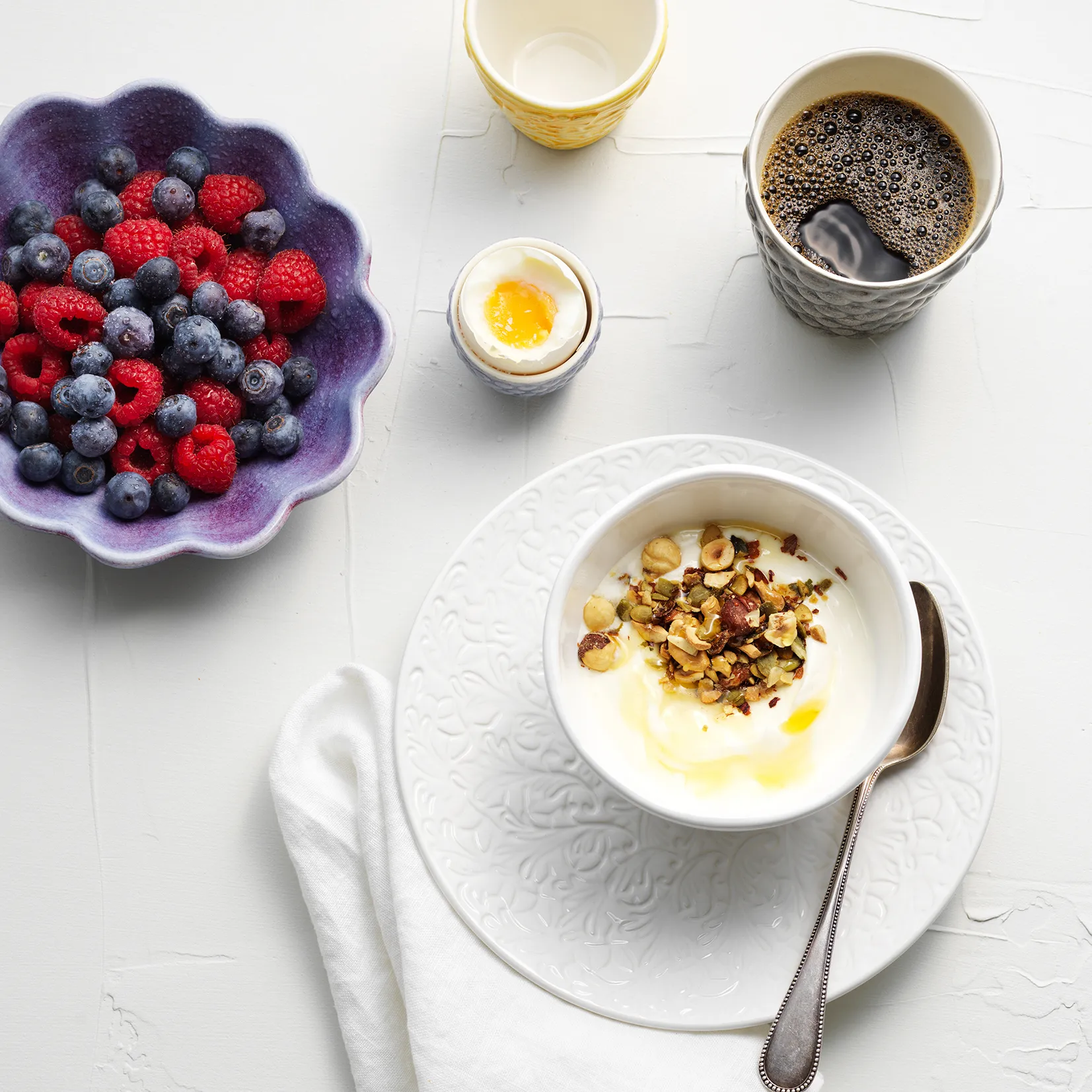 Basic organic 碗  12 cm, 白色 Mateus