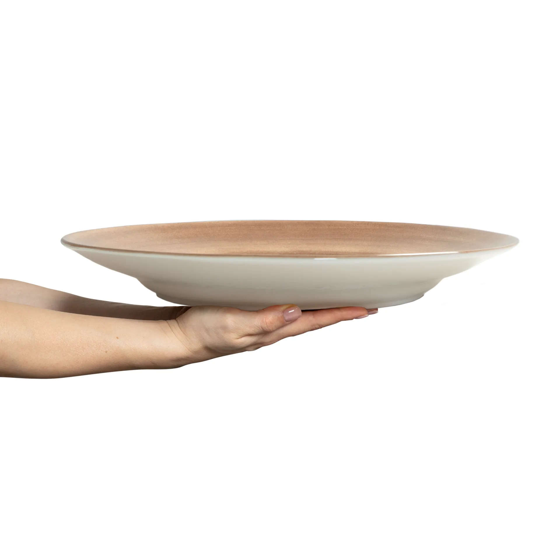 Basic serving platter Ø41 cm, Cinnamon Mateus