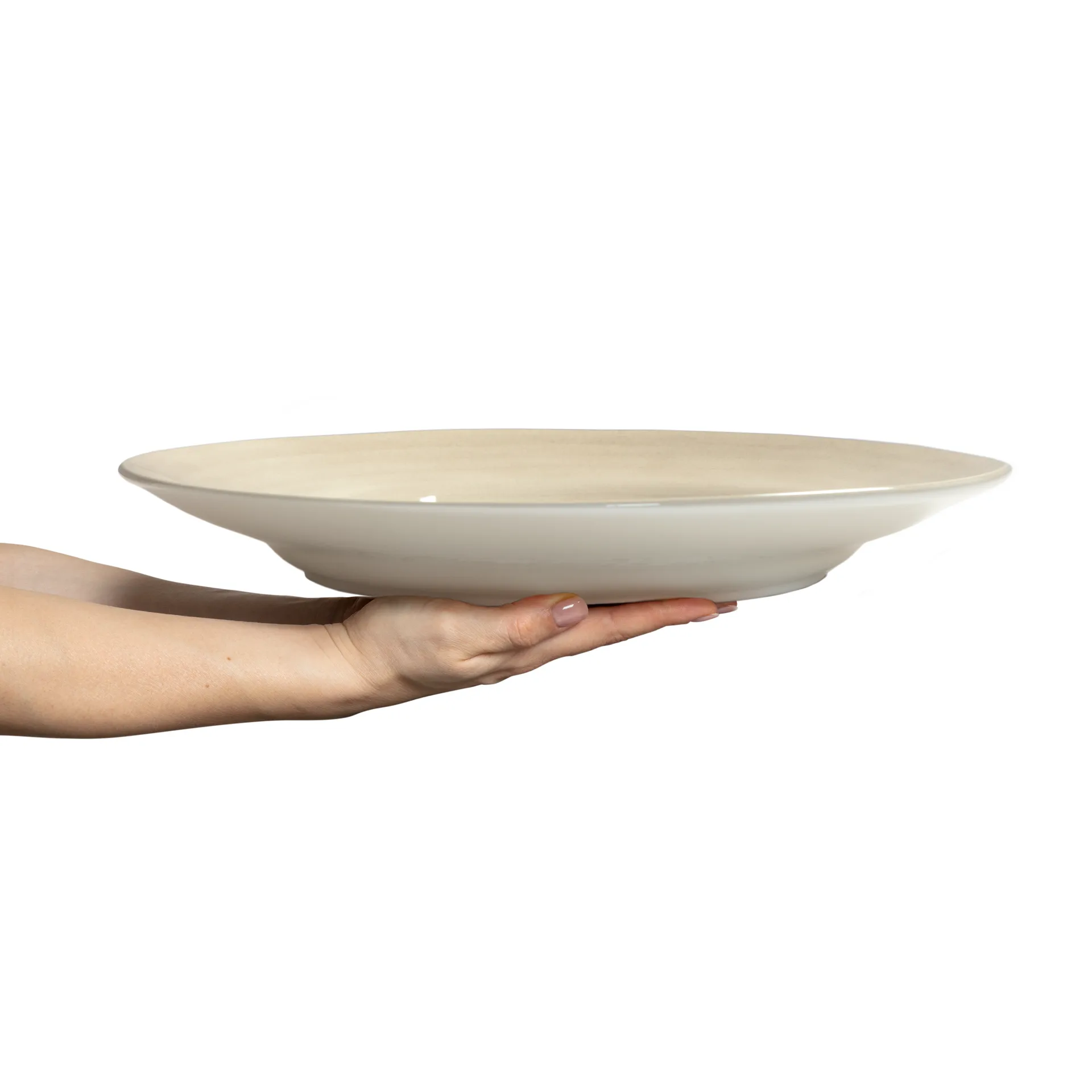 Basic serving platter Ø41 cm, 沙色 Mateus