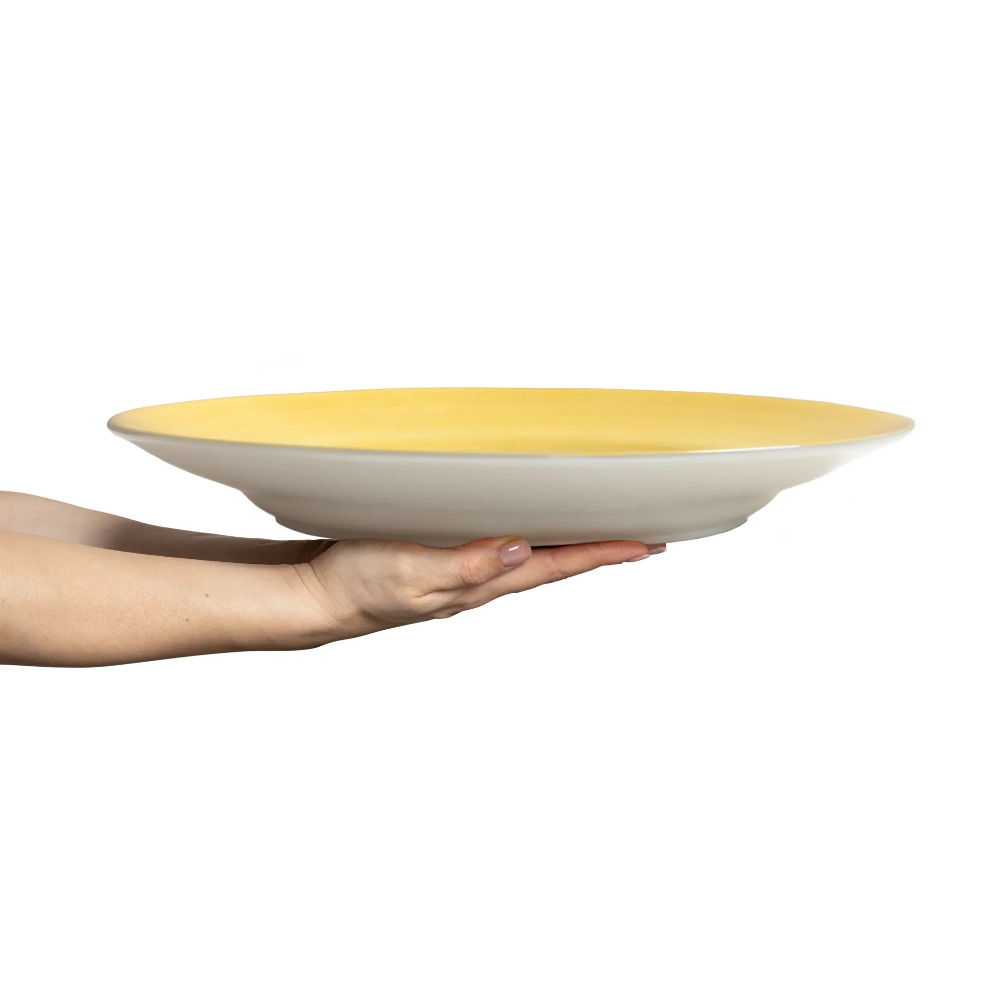 Basic serving platter Ø41 cm, 黄色 Mateus