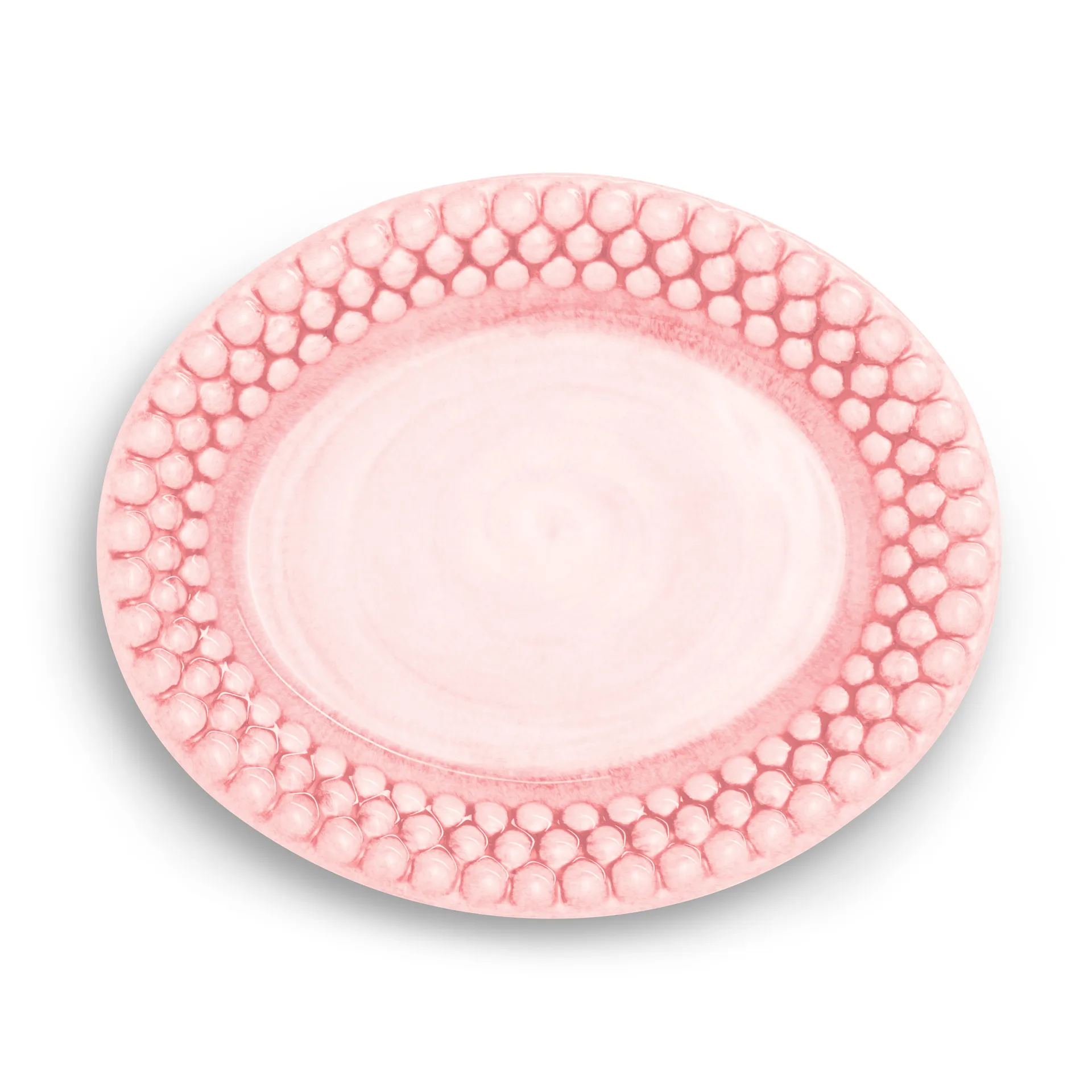 Bubbles 椭圆形盘20cm, 浅粉色 Mateus
