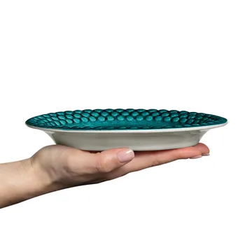 Bubbles 椭圆形盘20cm - 海洋色 - Mateus