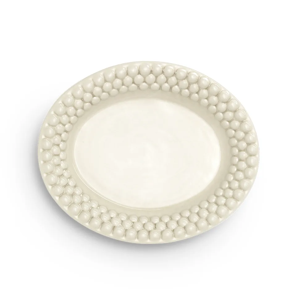 Bubbles 椭圆形盘20cm, 沙色 Mateus