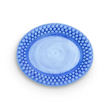 Bubbles 椭圆形盘20cm - 浅蓝色 - Mateus