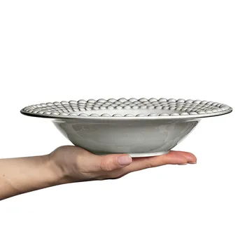 Bubbles 汤盘25cm - 灰色 - Mateus