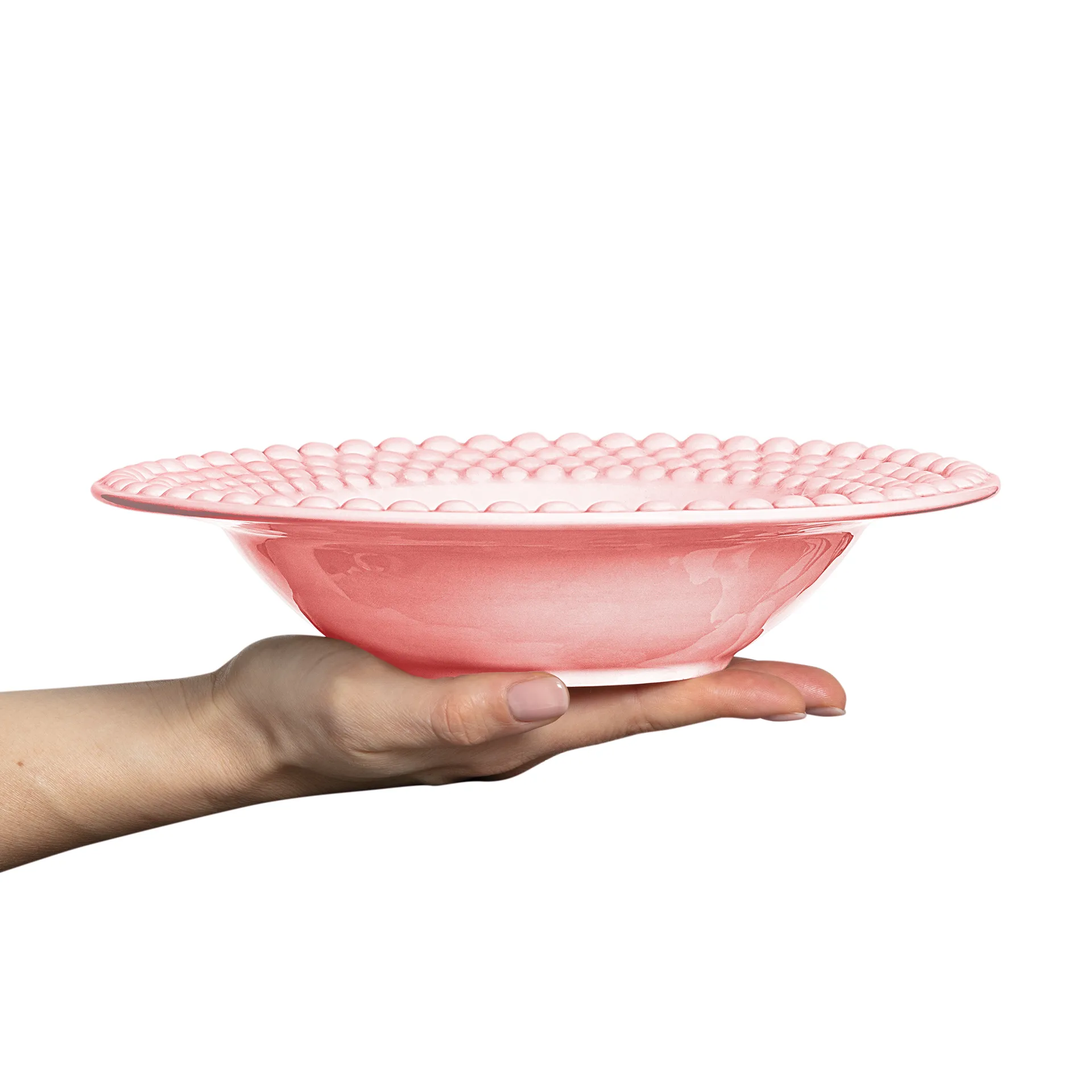 Bubbles 汤盘25cm, 浅粉色 Mateus