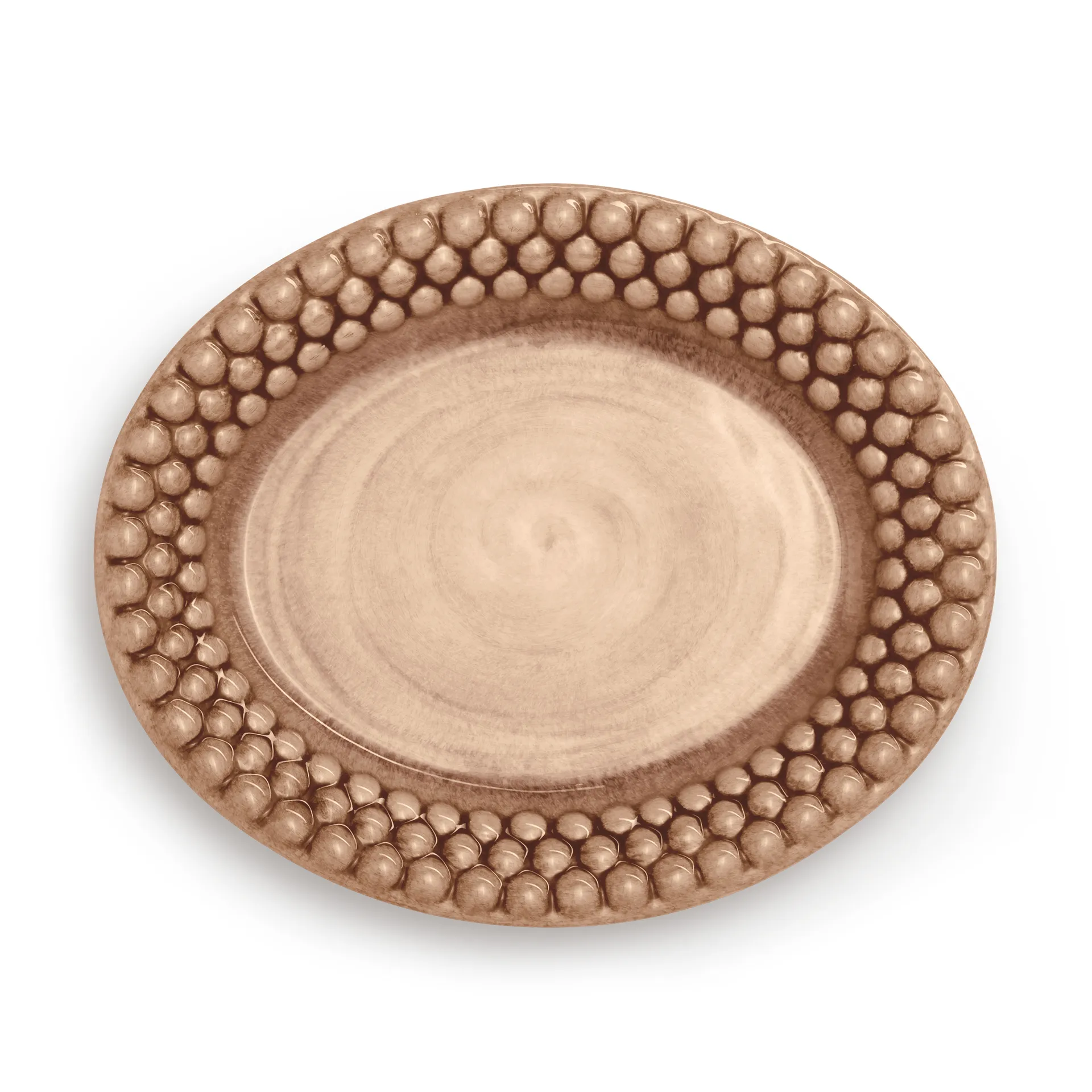 Bubbles oval 盘子 20 cm, cinnamon Mateus