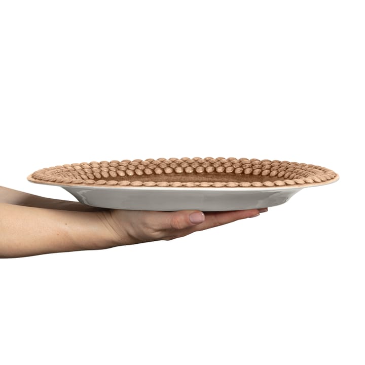 Bubbles oval 碟 35 cm, cinnamon Mateus