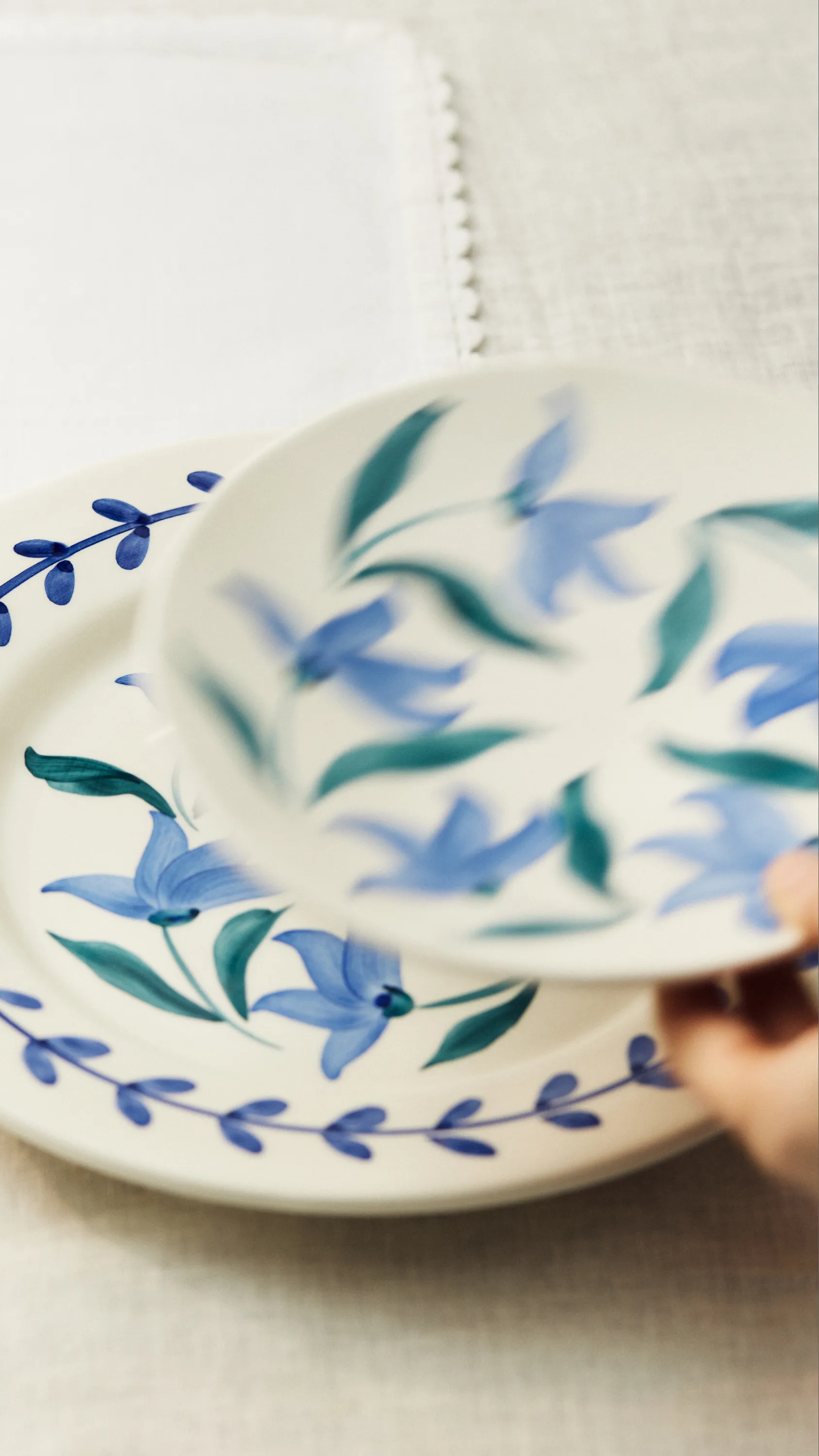 Flowers blossom 平盘 Ø20 cm, 白色 Mateus