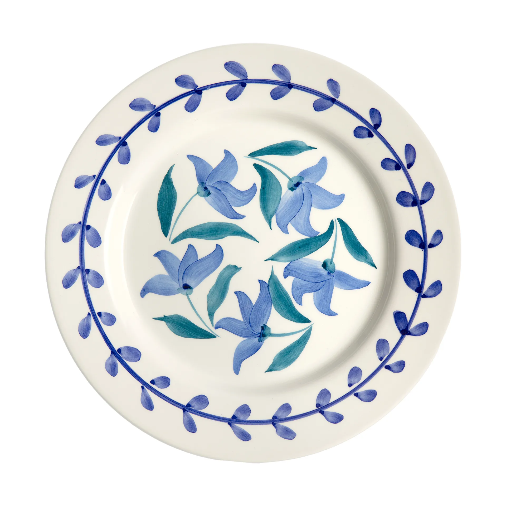 Flowers blossom 晚餐盘 平盘 Ø28 cm, 白色 Mateus