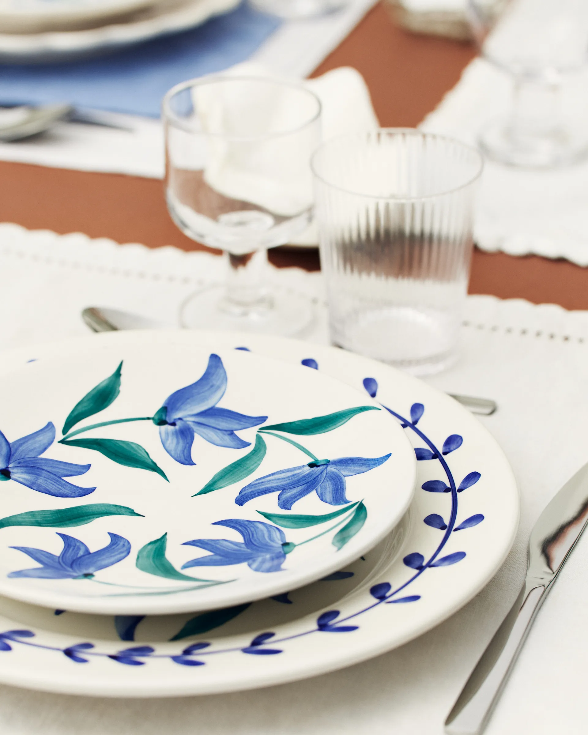 Flowers blossom 晚餐盘 平盘 Ø28 cm, 白色 Mateus