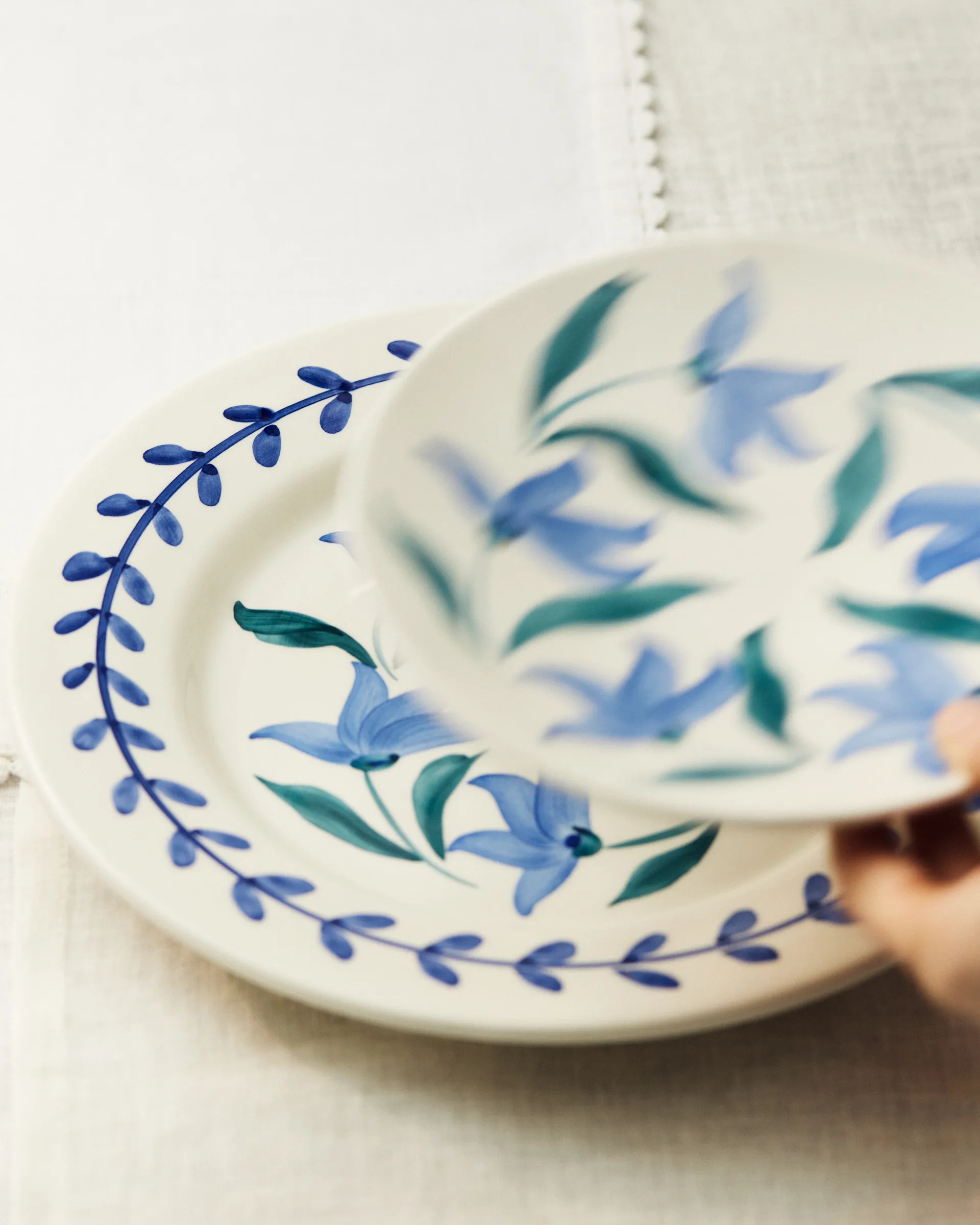 Flowers blossom 晚餐盘 平盘 Ø28 cm, 白色 Mateus