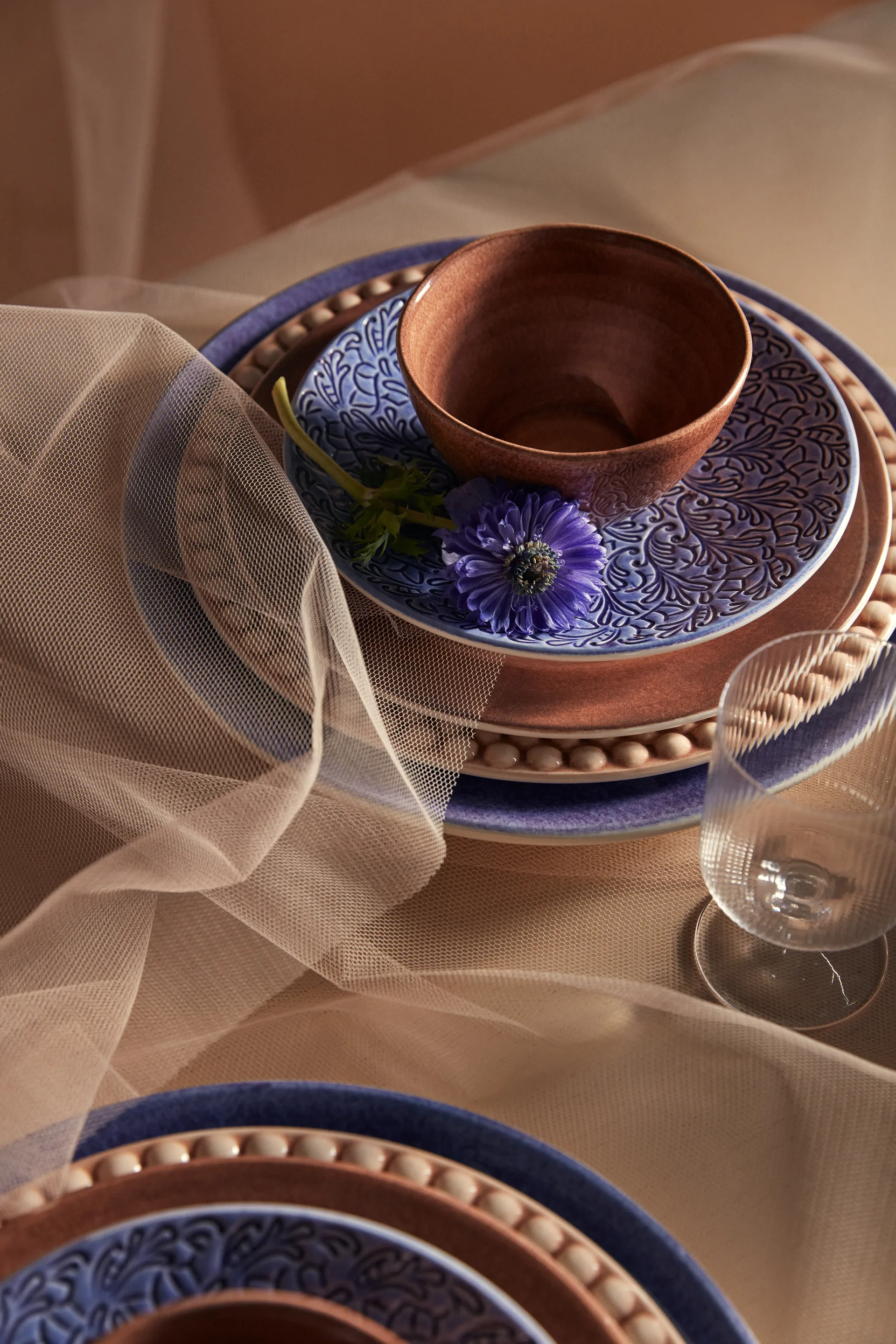 Lace 盘子 20 cm, Light 蓝色 Mateus