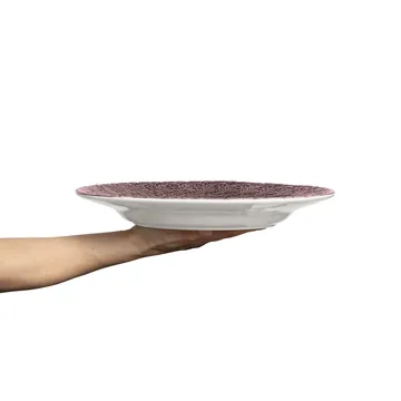 Mateus 32cm蕾丝纹手工餐盘 - Plum - Mateus
