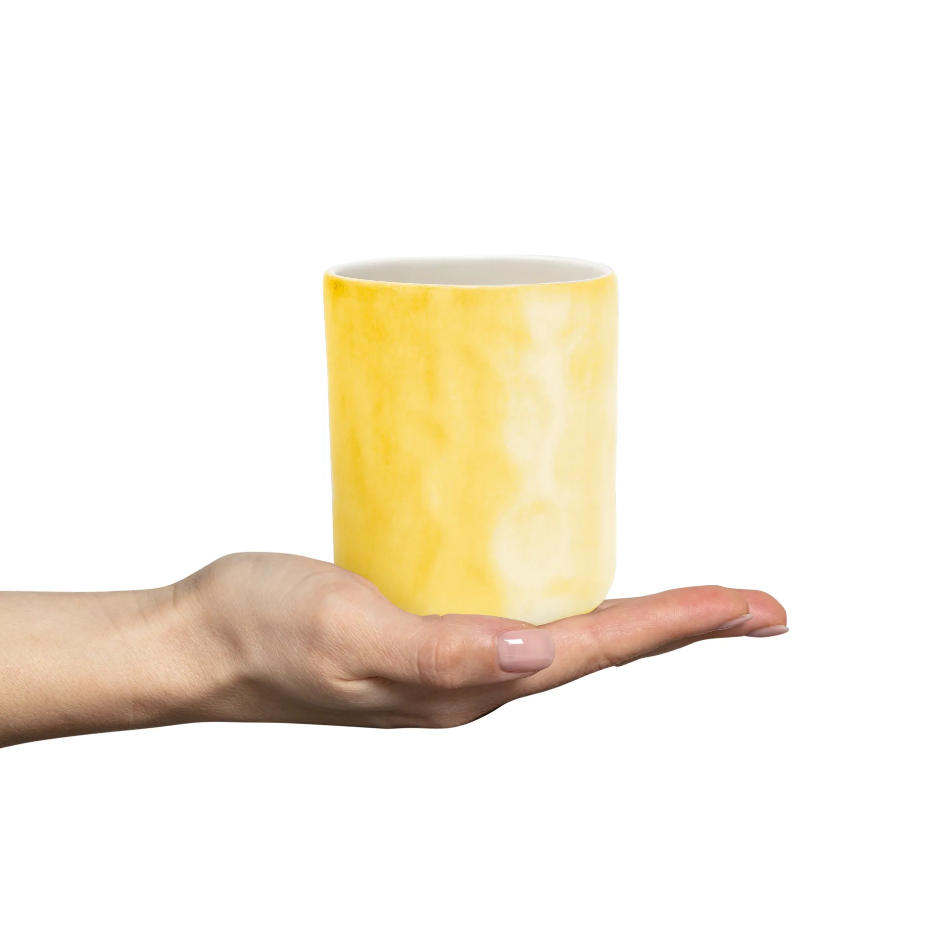 Mateus 联名款手工手绘马克杯, 黄色 Mateus