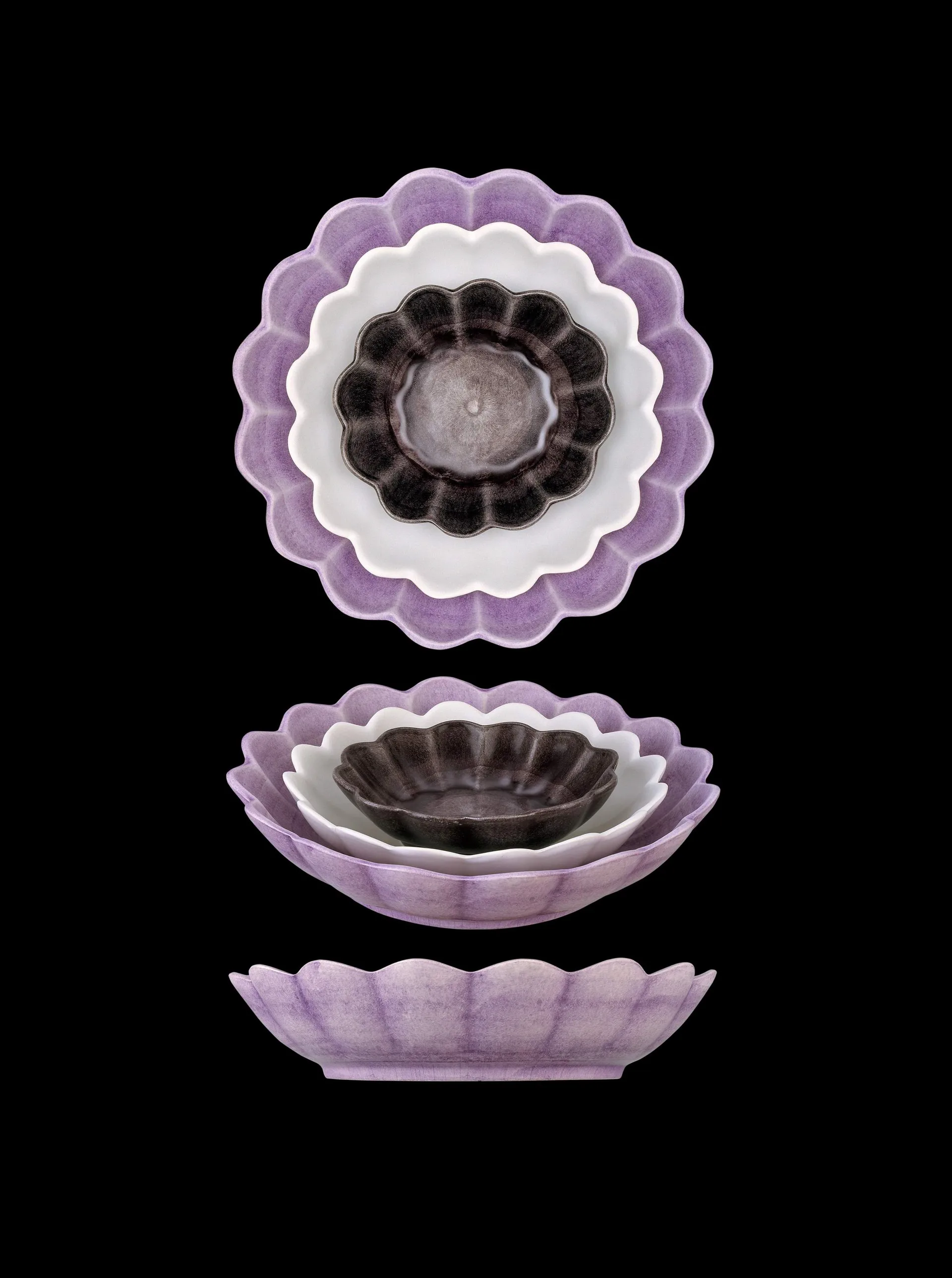 Oyster 碗直径13cm, 深紫色 Mateus