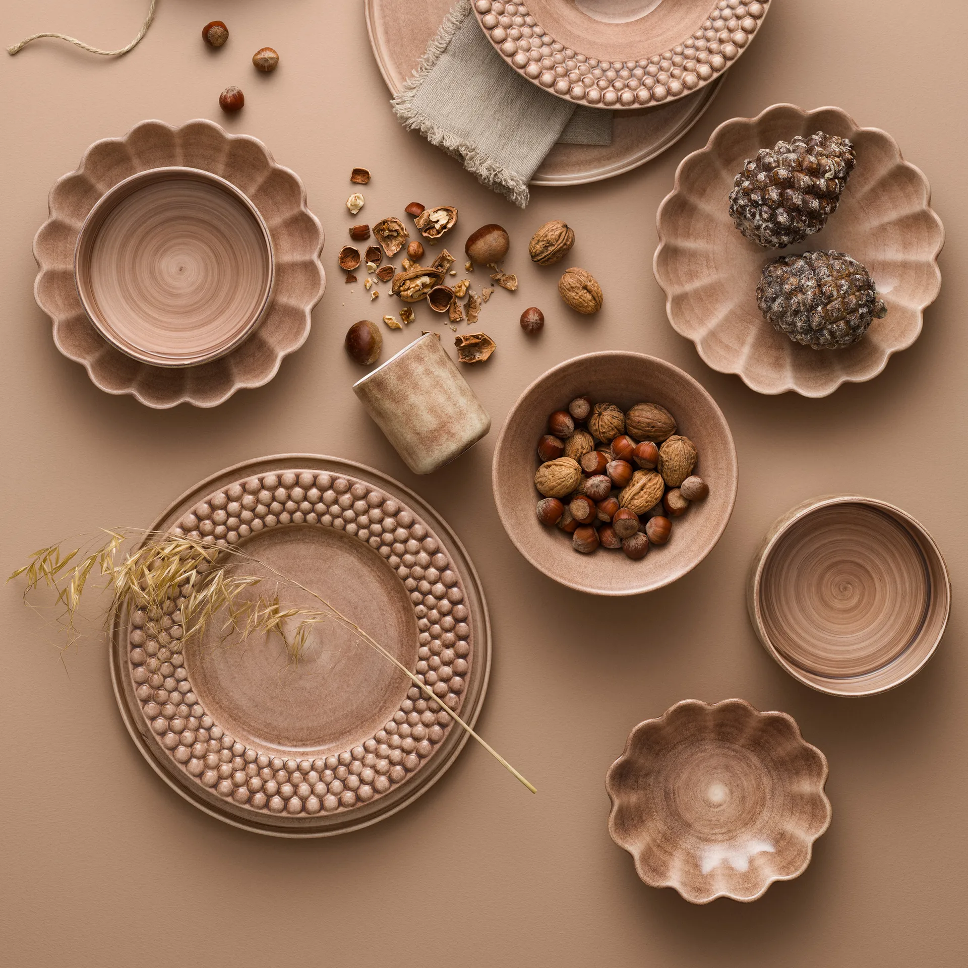 Oyster 碗  16x18 cm, cinnamon Mateus