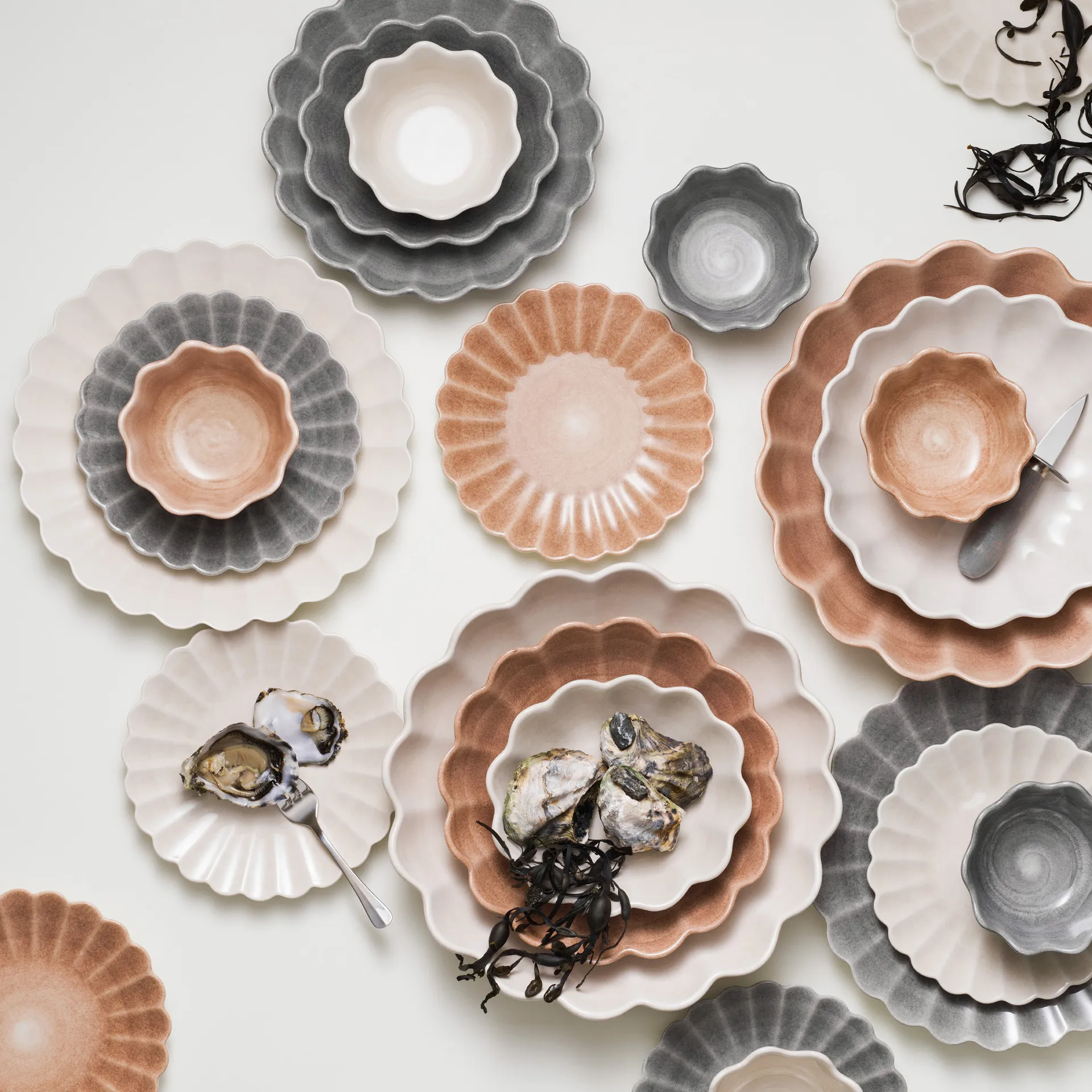 Oyster 盘子 20 cm, 灰色 Mateus