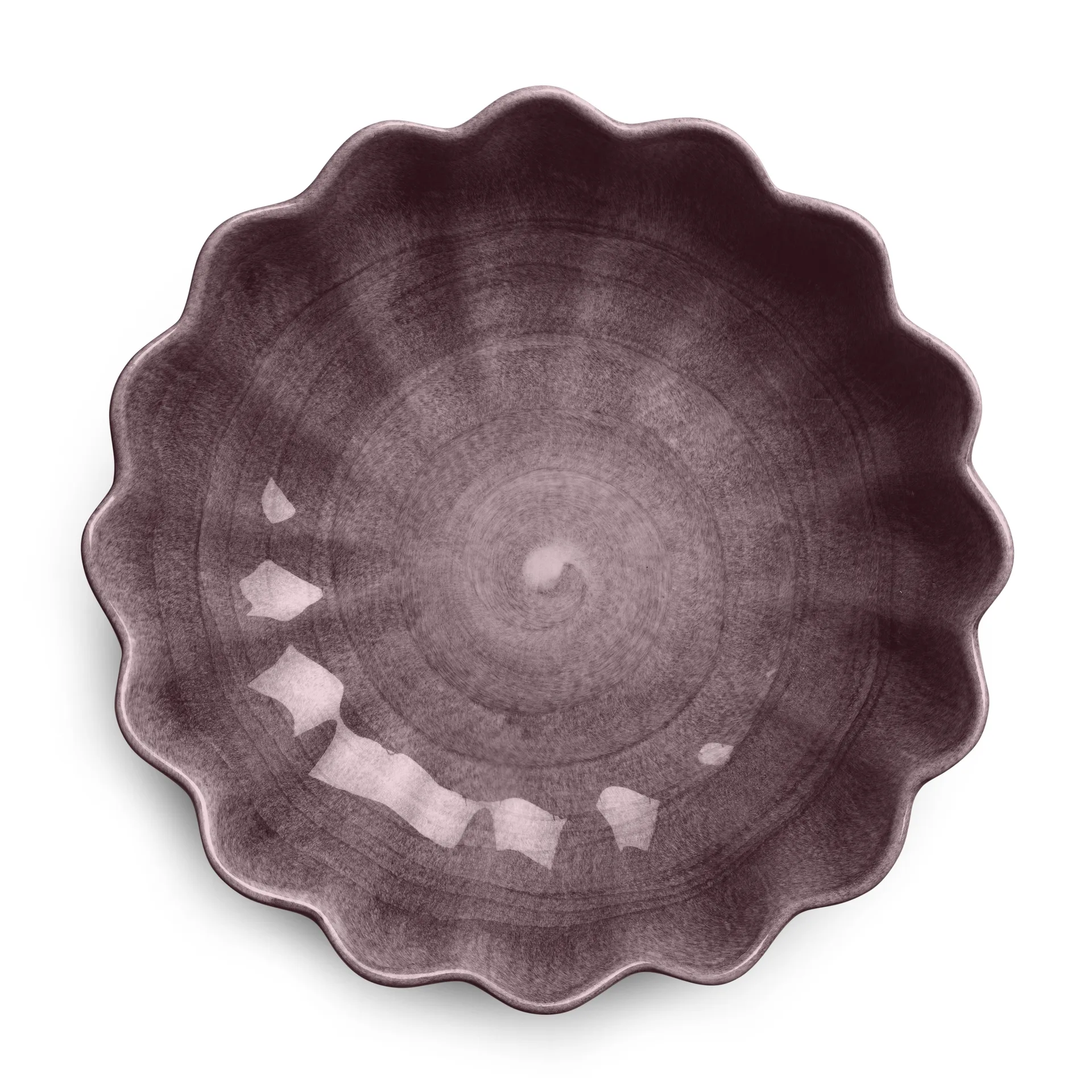 Oyster 碗直径24cm, 深紫红色 Mateus