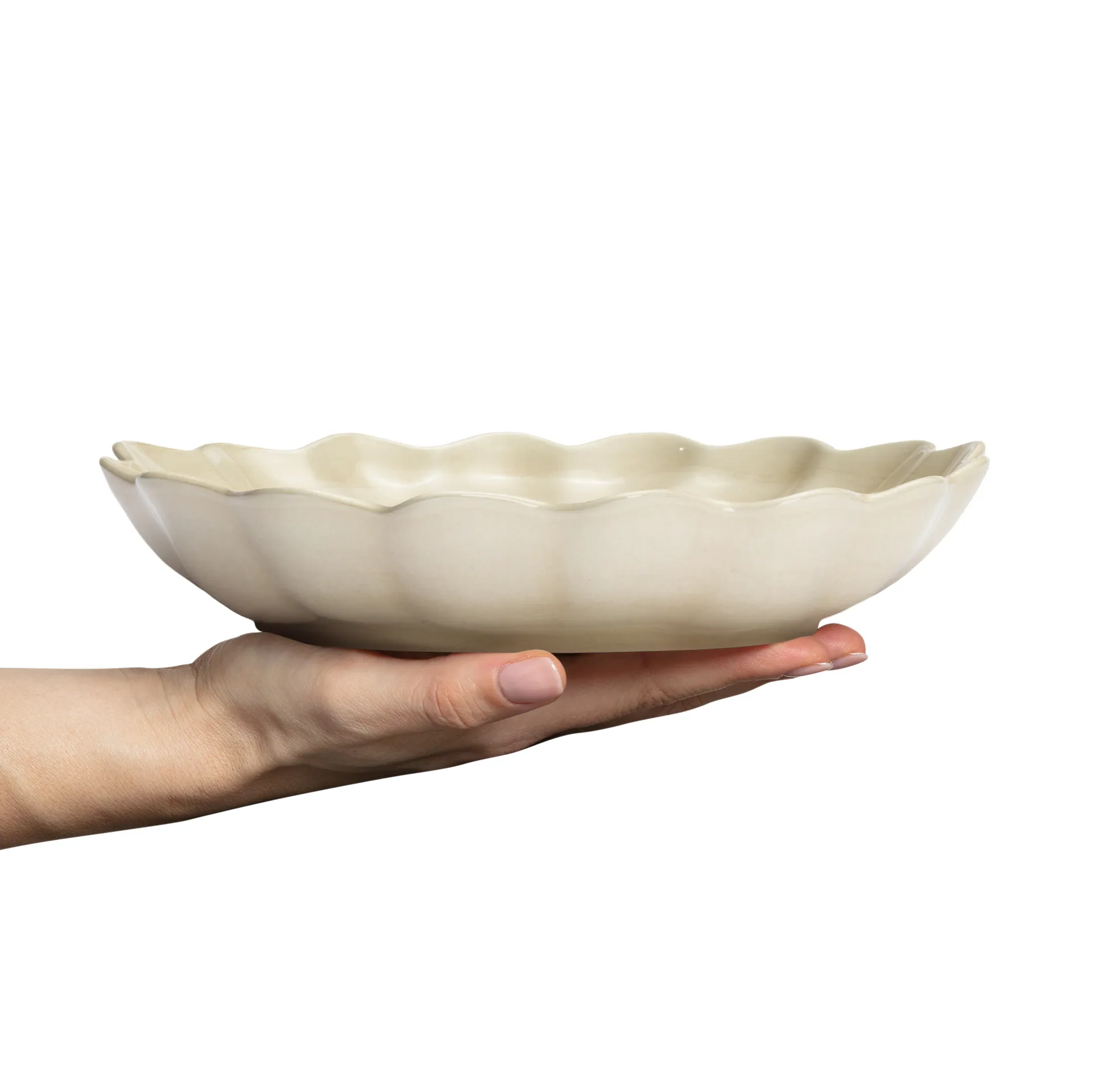 Oyster 碗直径24cm, 沙色 Mateus