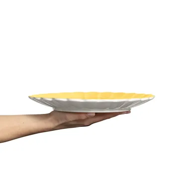 Oyster 盘28cm - 黄色 - Mateus