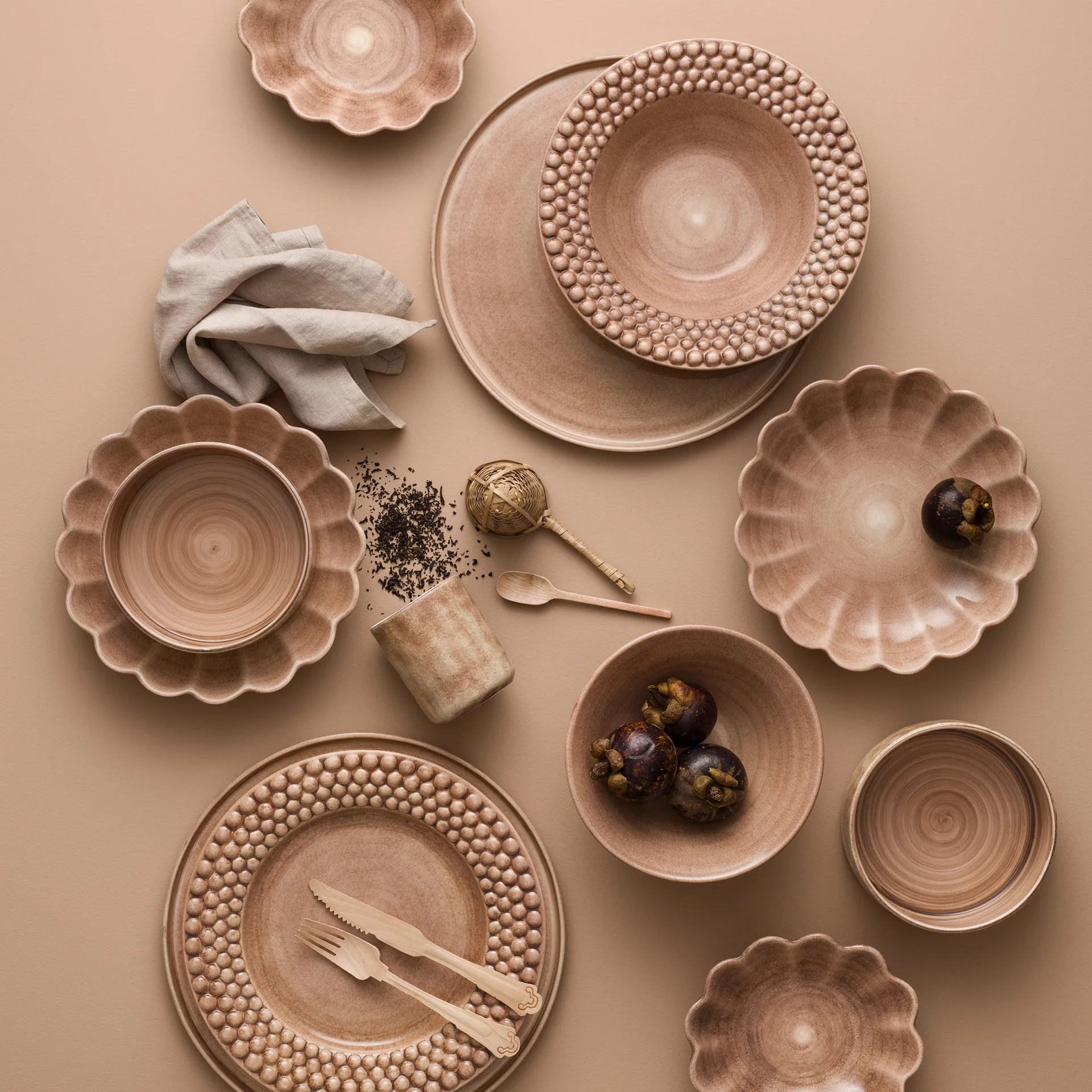 Oyster 碗  Ø31 cm, cinnamon Mateus