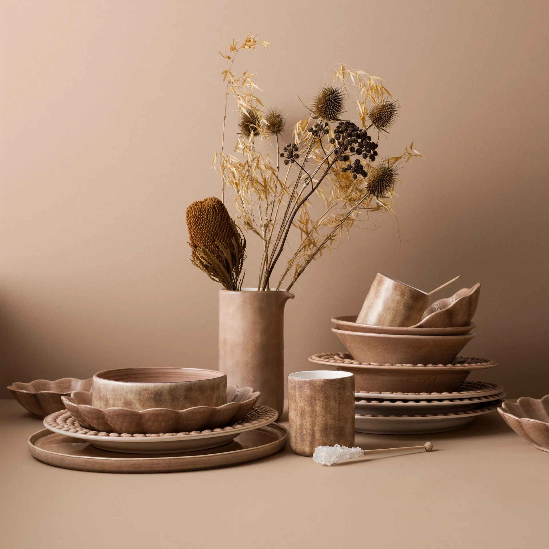 Oyster 碗  Ø31 cm, cinnamon Mateus