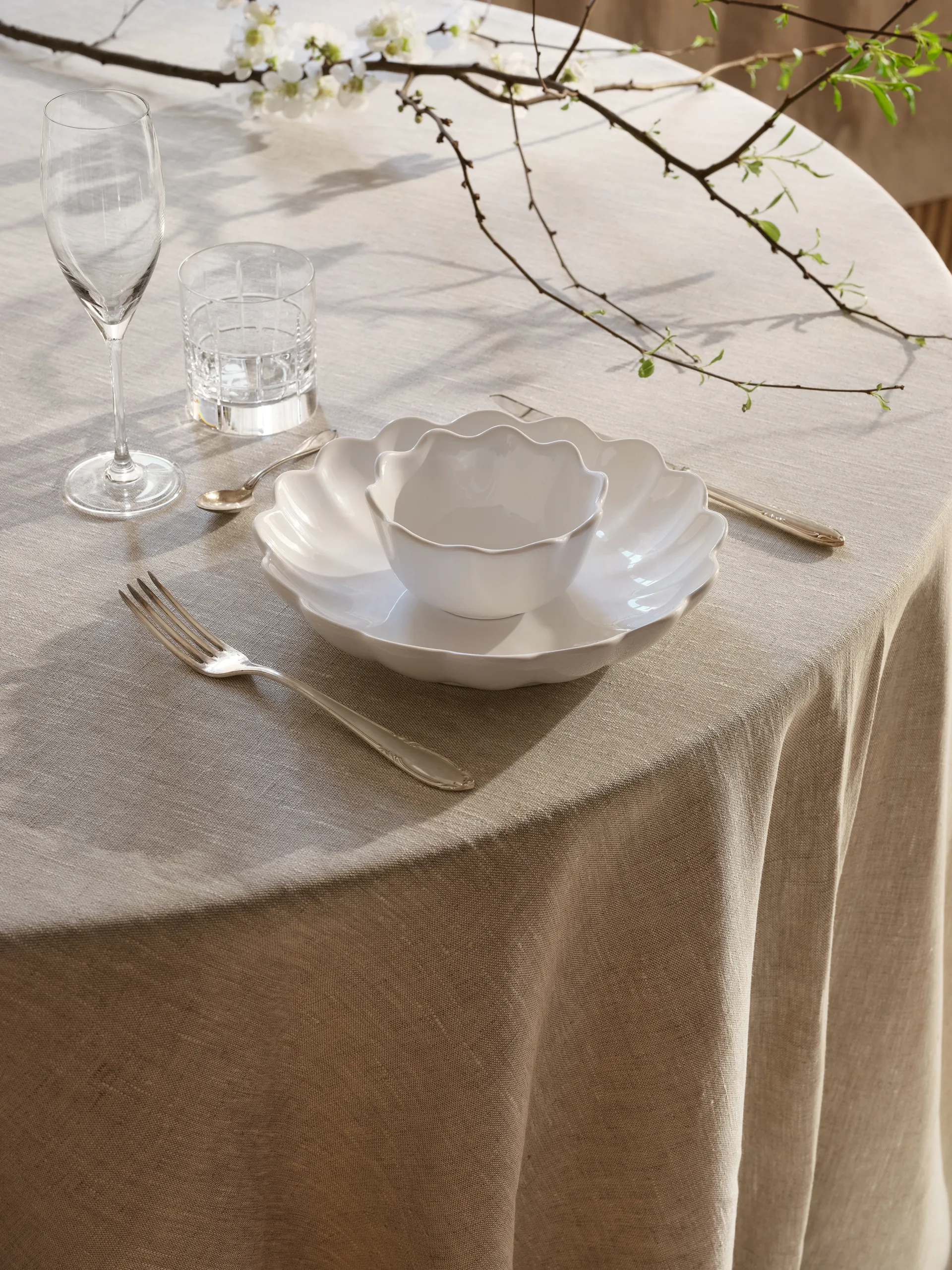 Oyster 碗  Ø31 cm, 白色 Mateus